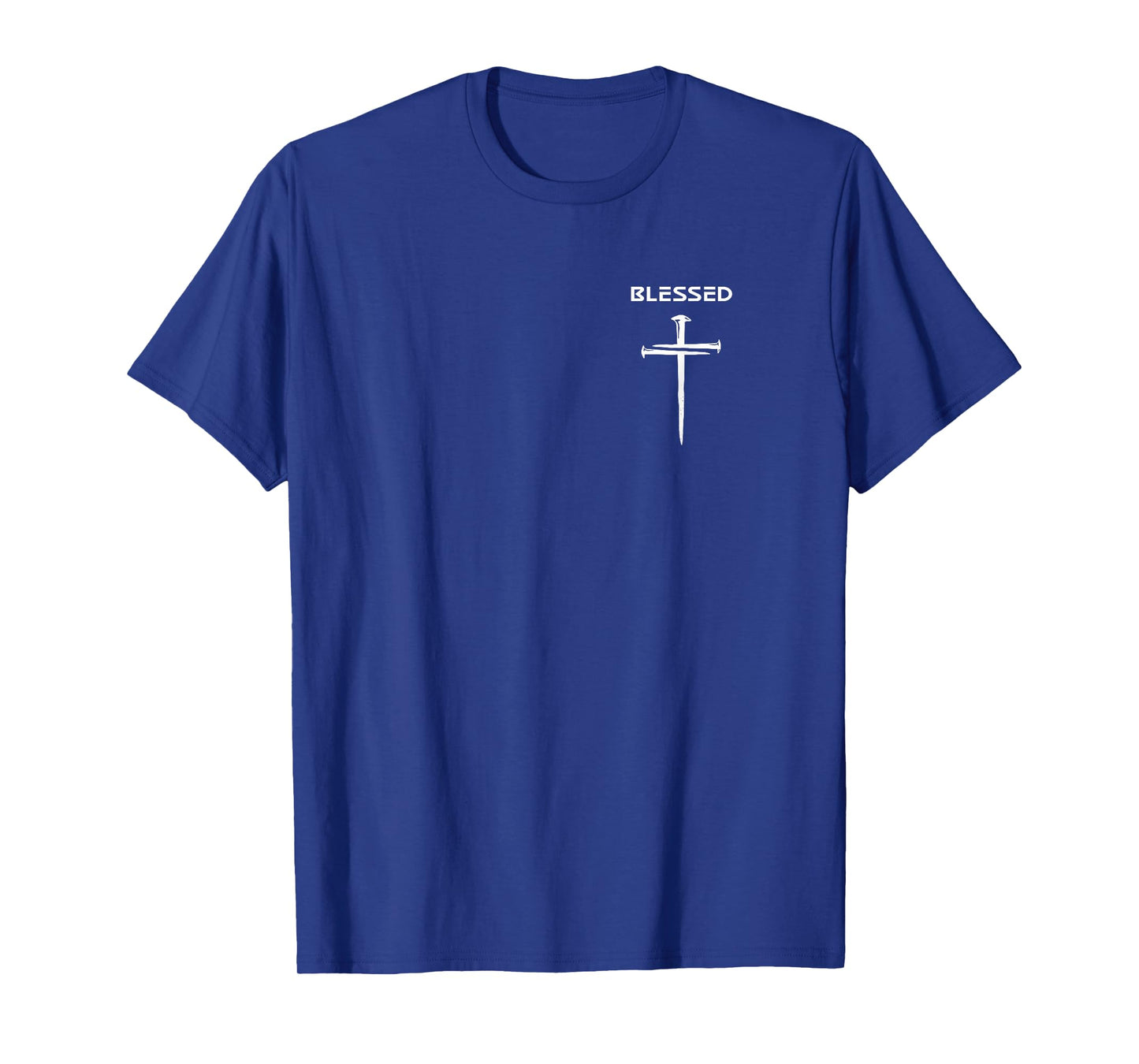 Blessed Christian Minimalist Religious Jesus Nails Cross T-Shirt