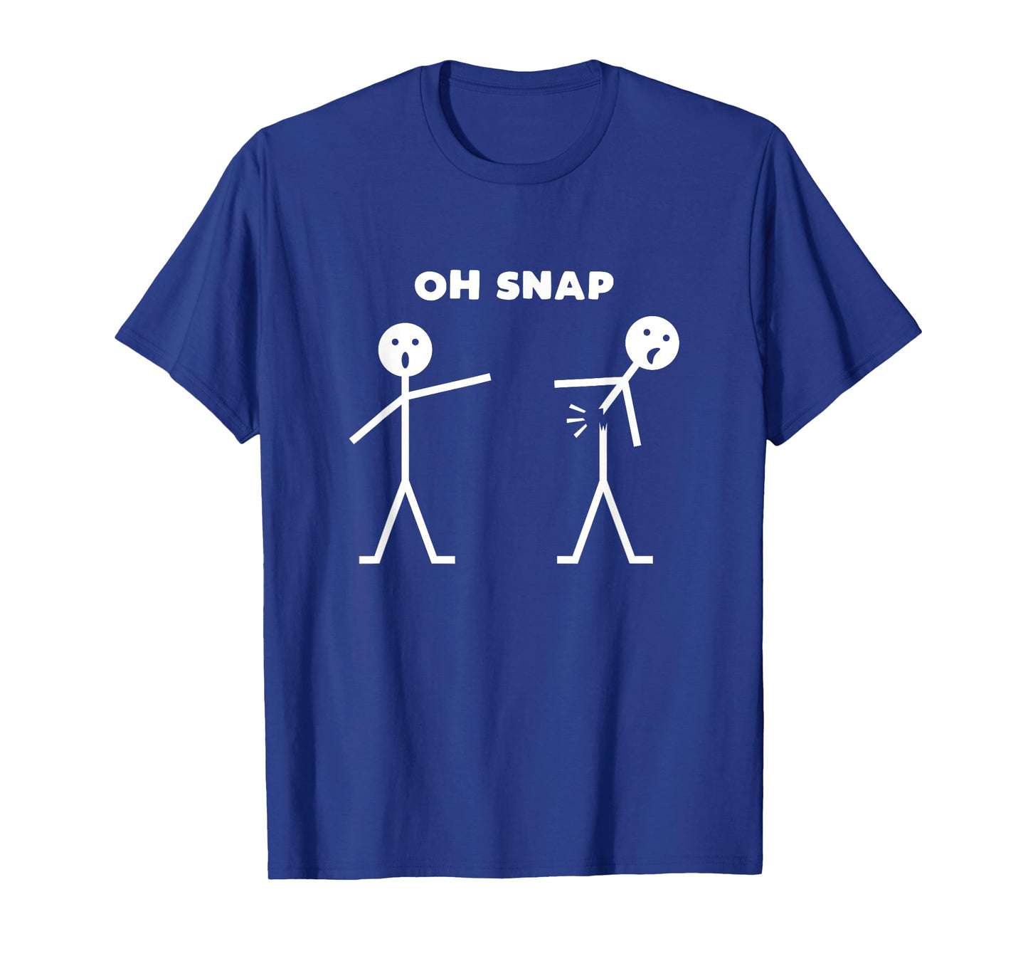 Mens Oh Snap Funny Stick Figure Fun Sarcastic Design T-Shirt