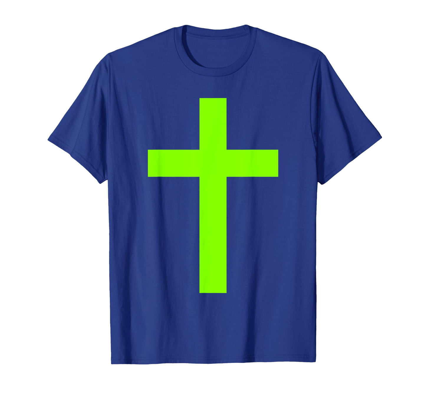 Christian God Jesus Cross Lime Green T-Shirt