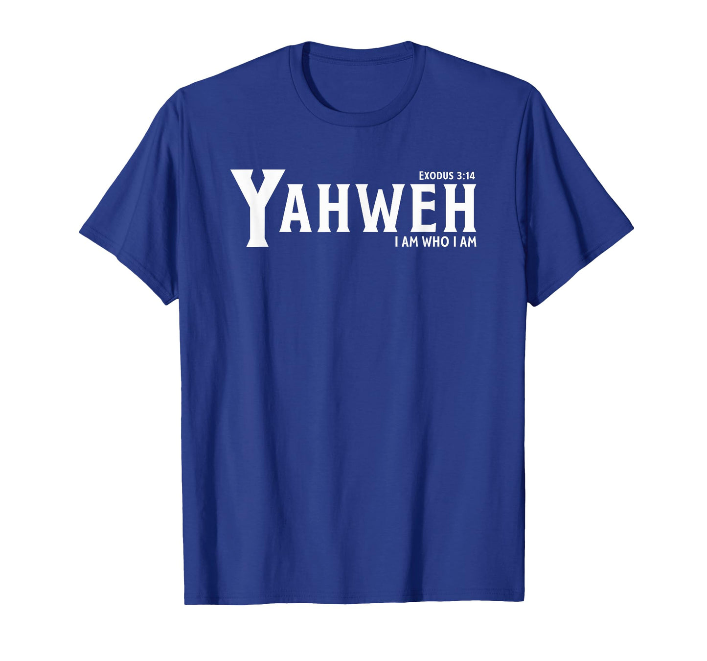 Yahweh Vertical Box Text Christian Exodus 3:14 I Am Who I Am T-Shirt
