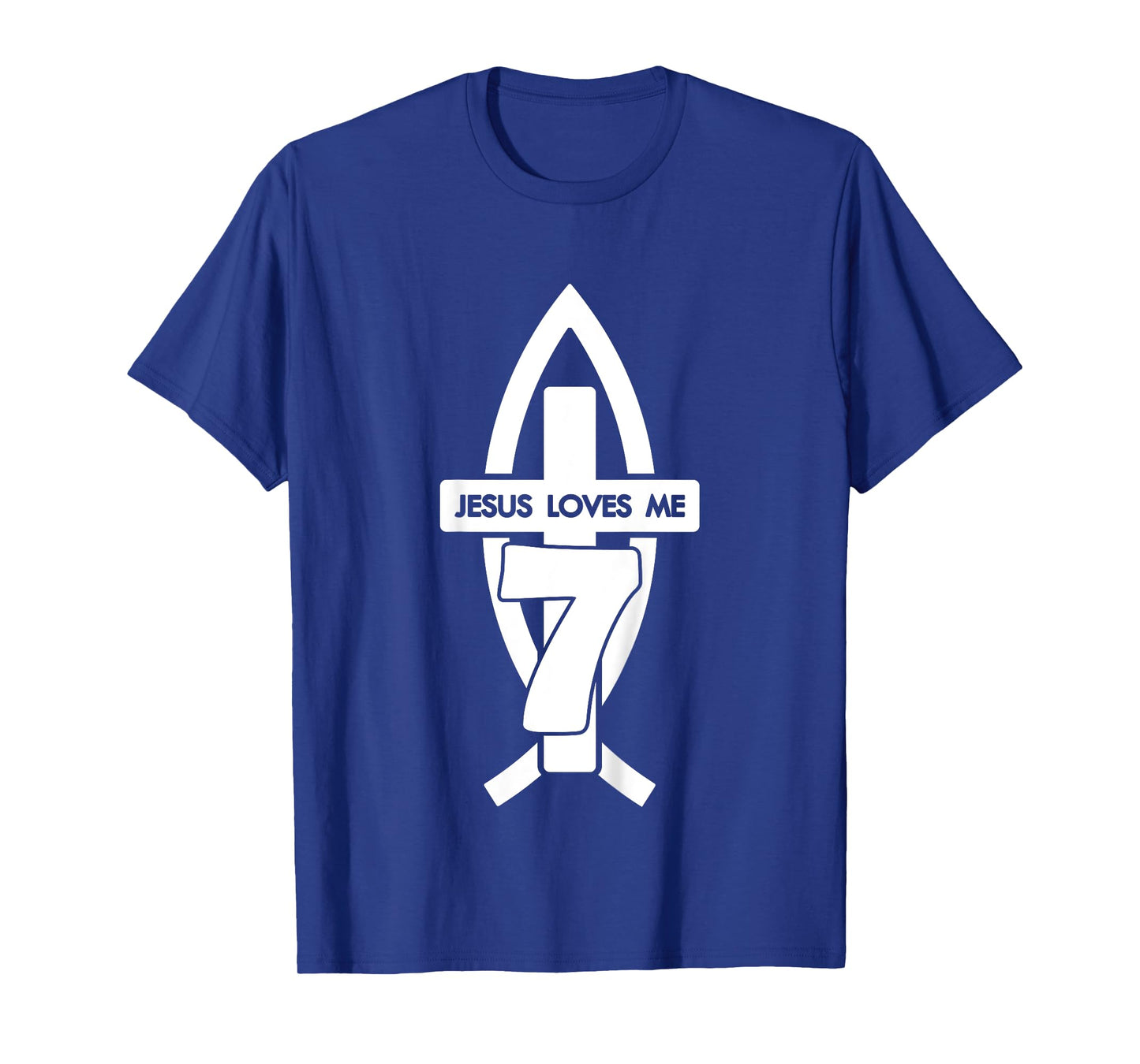 Jesus Loves ME 7 Religious 7 Years Jesus 7TH Birthday T-Shirt