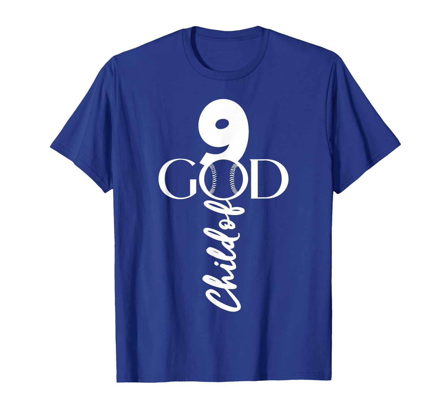 BASEBALL JESUS 9 YEARS CHILD OF GOD BASEBALL 9th BIRTHDAY T-Shirt