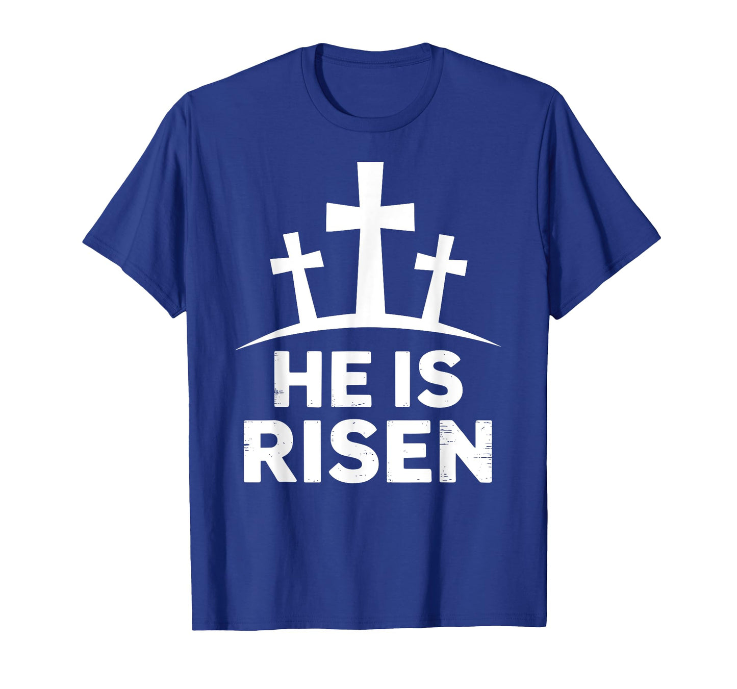 He is risen with cross for christian easter T-Shirt