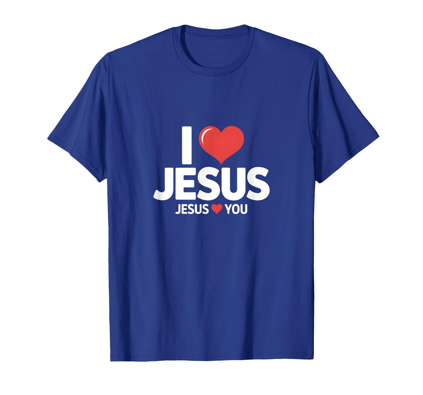 I Love Jesus Christian Heart T-Shirt