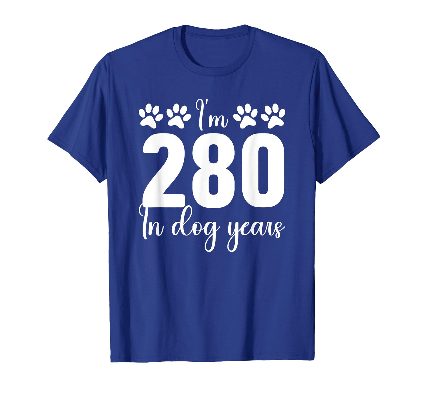 In Dog Years I'm 280 40th Birthday 40 Years Old Men Women T-Shirt