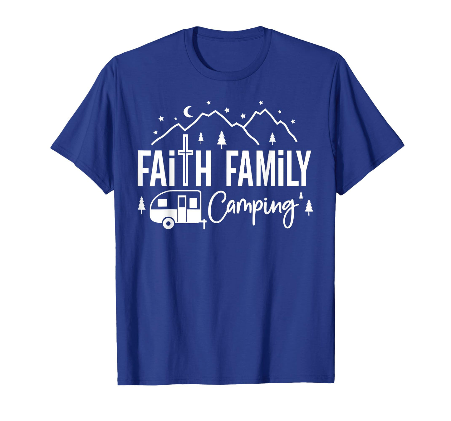 Faith Family Camping Christian Camp Group Matching T-Shirt
