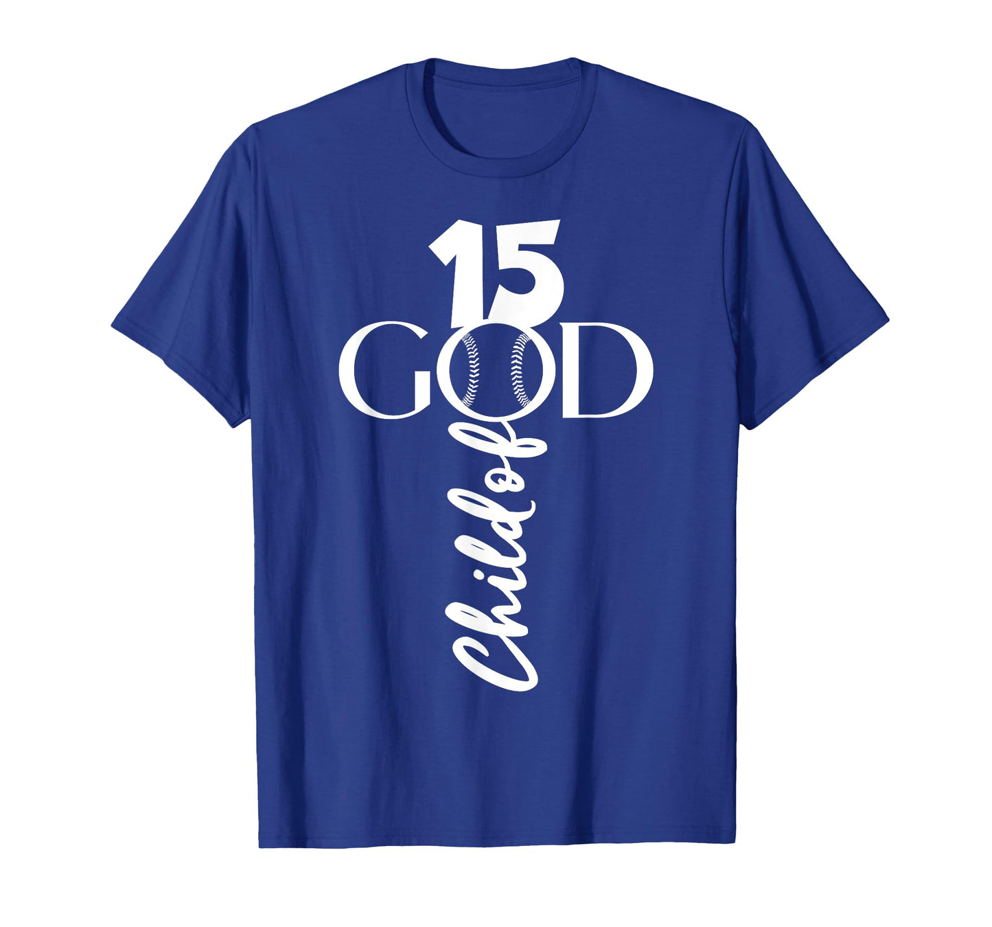 BASEBALL JESUS 15 YEARS CHILD OF GOD BASEBALL 15TH BIRTHDAY T-Shirt