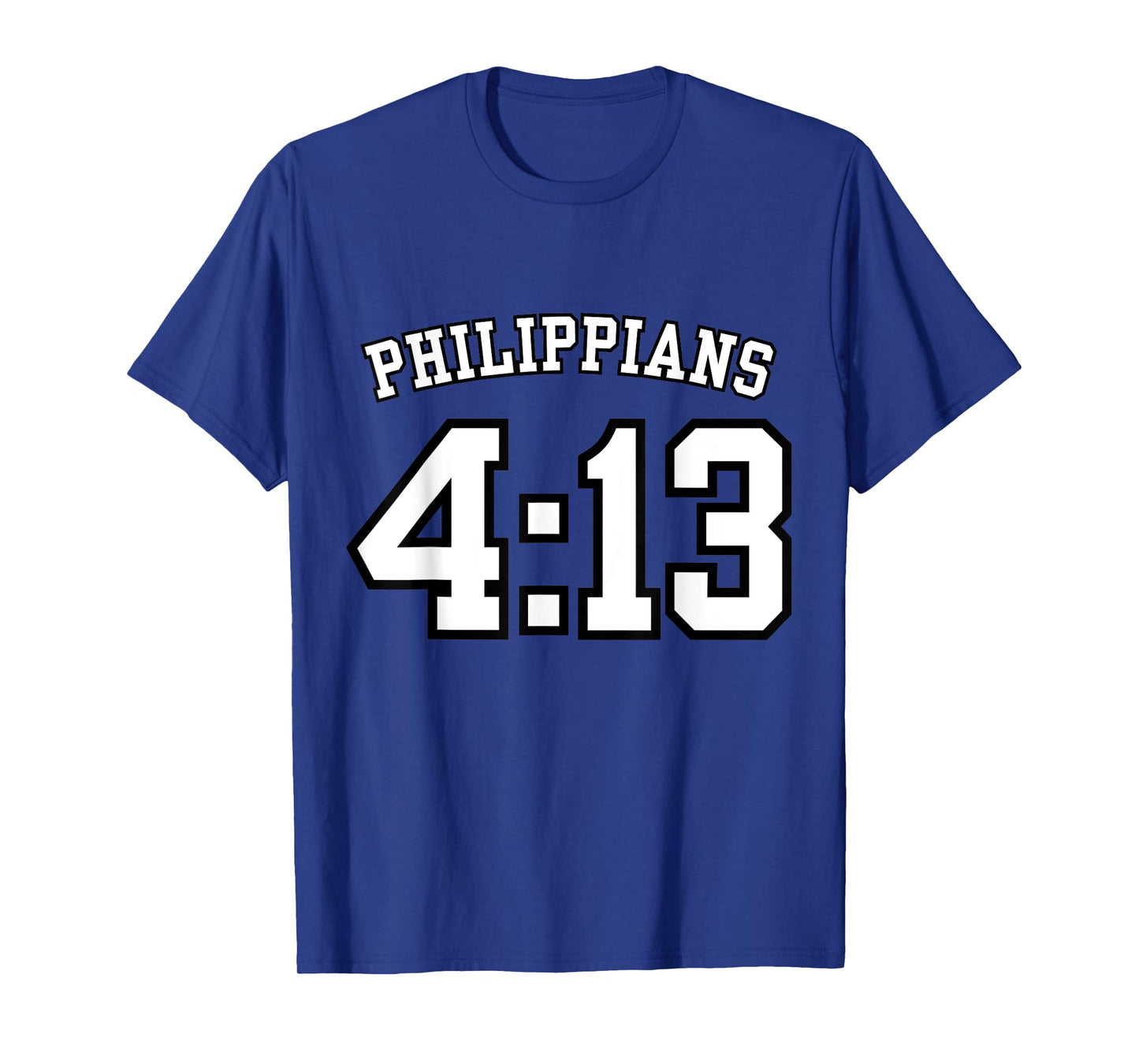 Philippians 4:13 Sports Jersey Christian Scripture Design T-Shirt