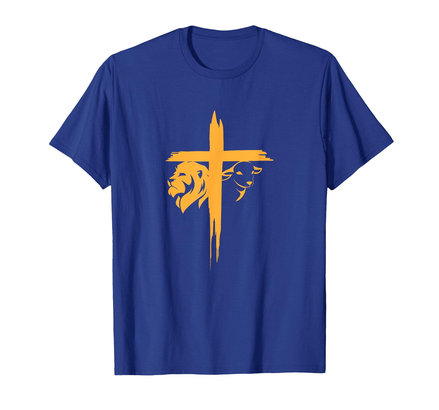 Lion and Lamb Cross Christian T-Shirt