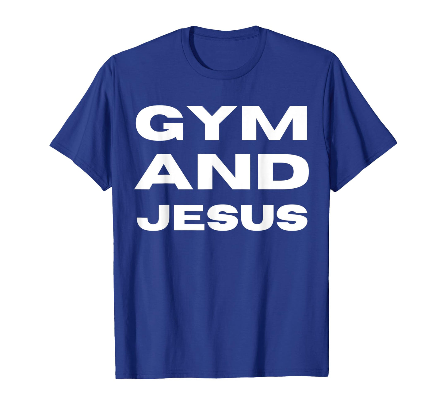 Gym and Jesus Funny Fitness Christian Gym Lover T-Shirt