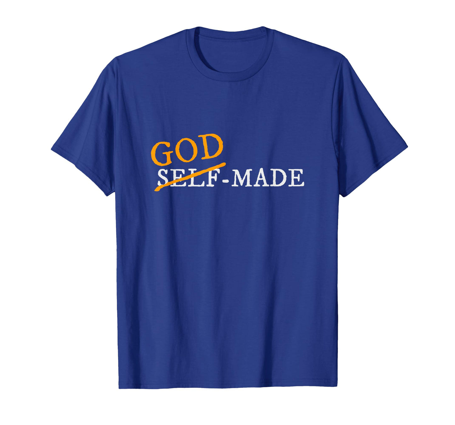 Orange God-Made Orange Color Graphic T-Shirt
