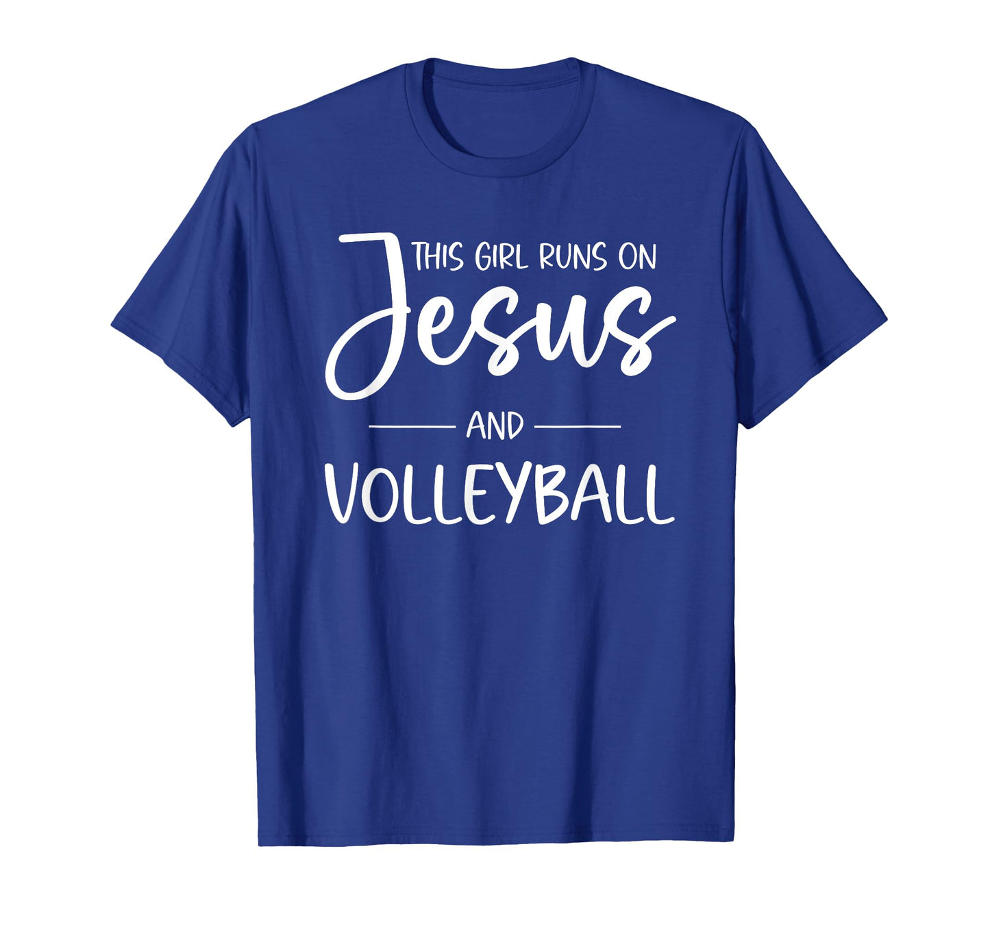 Christian Volleyball Teen Girls Jesus & Volleyball T-Shirt