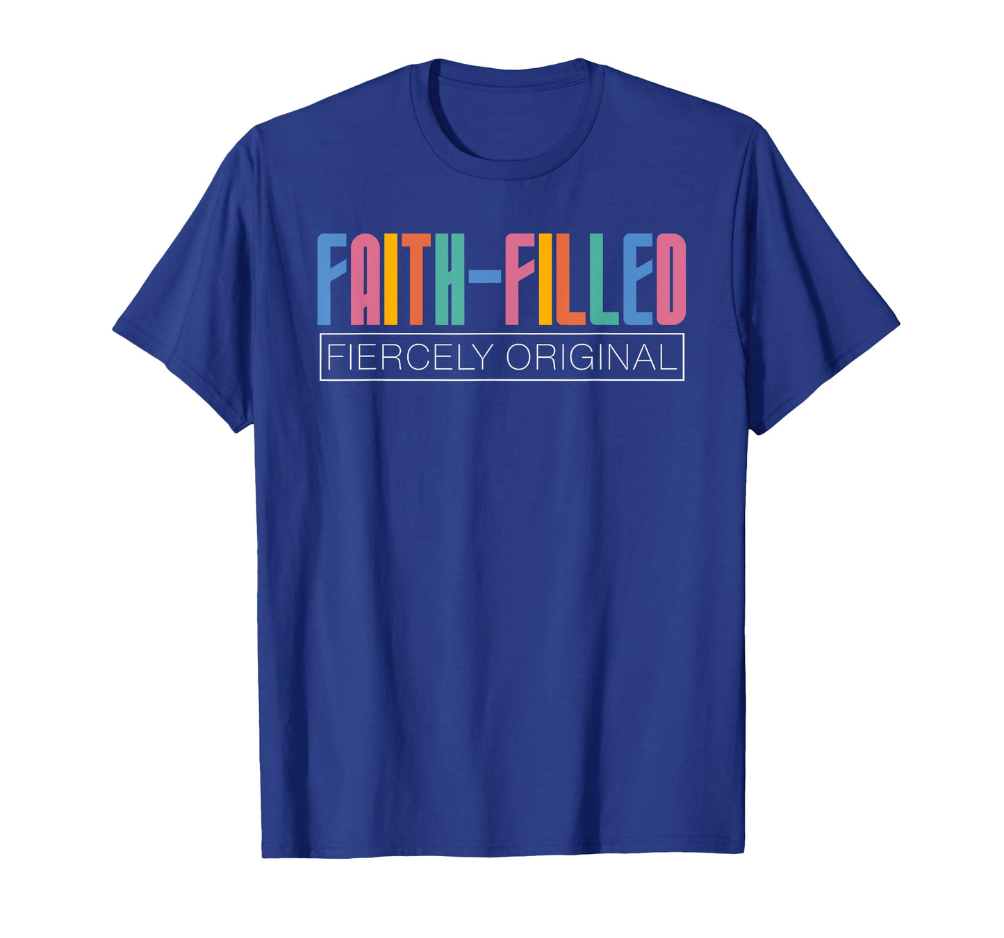 Faith Filled Fiercely Original Christian Neurodivergent Dk T-Shirt