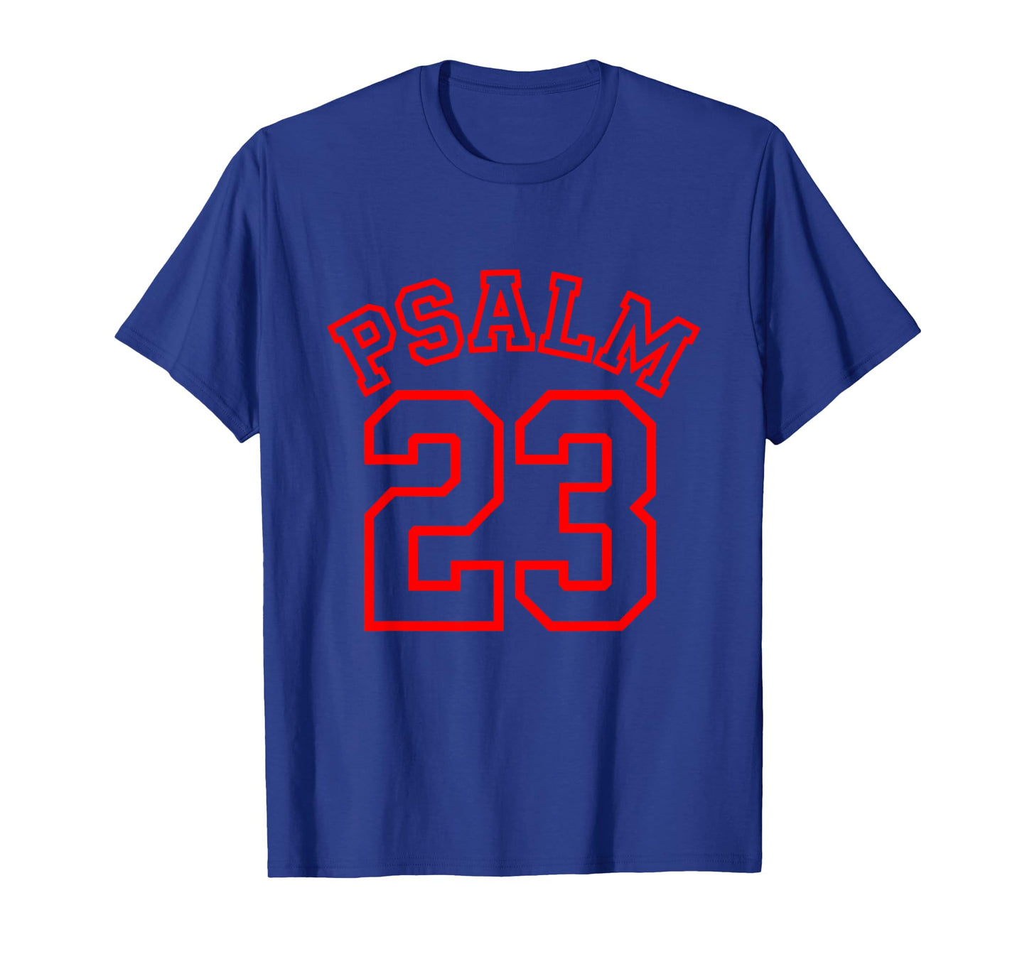 Psalm 23 Christian Jersey Style Number Shirt T-Shirt