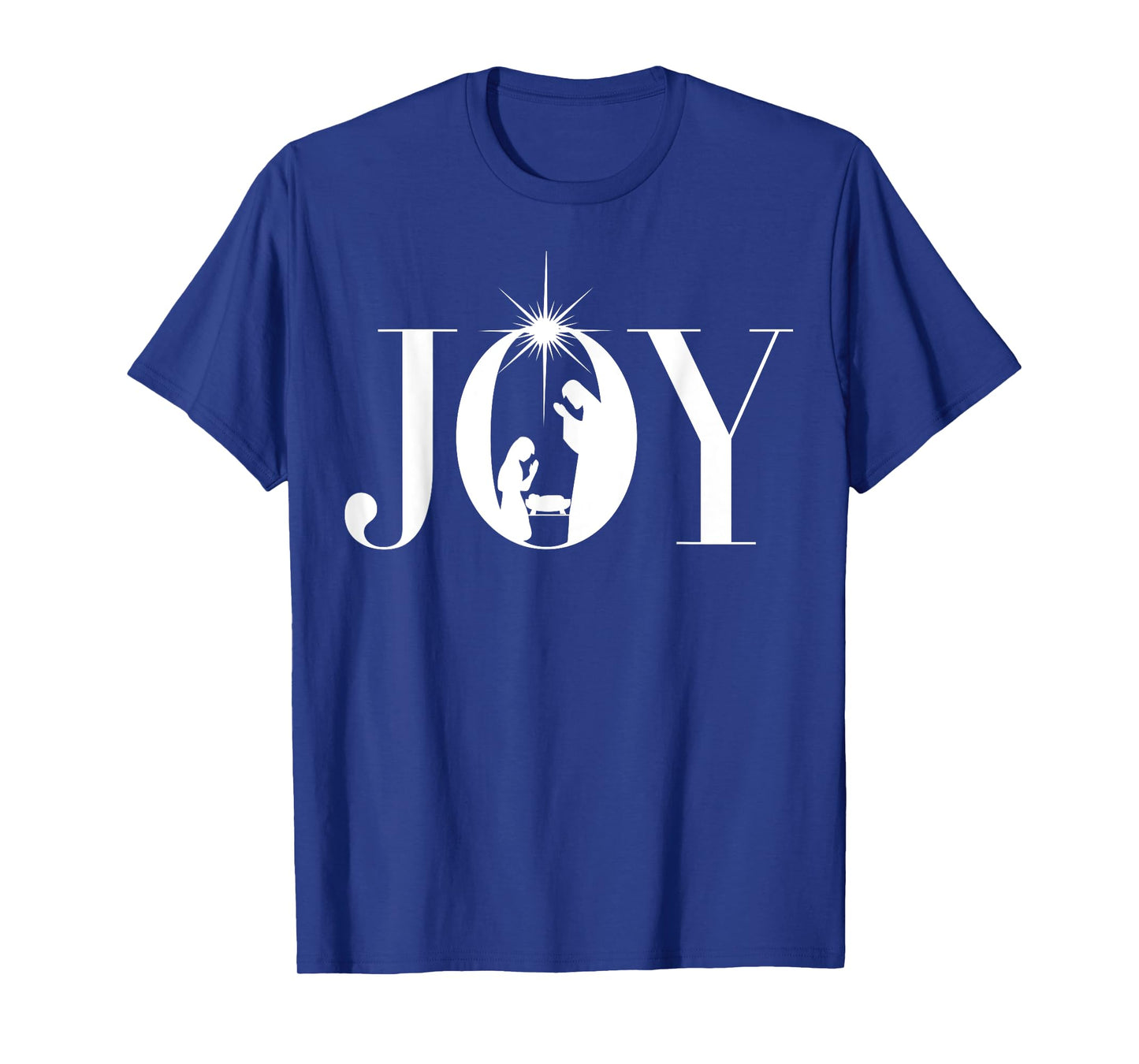 Christmas Nativity Christian T-Shirt Christmas Joy White T-Shirt