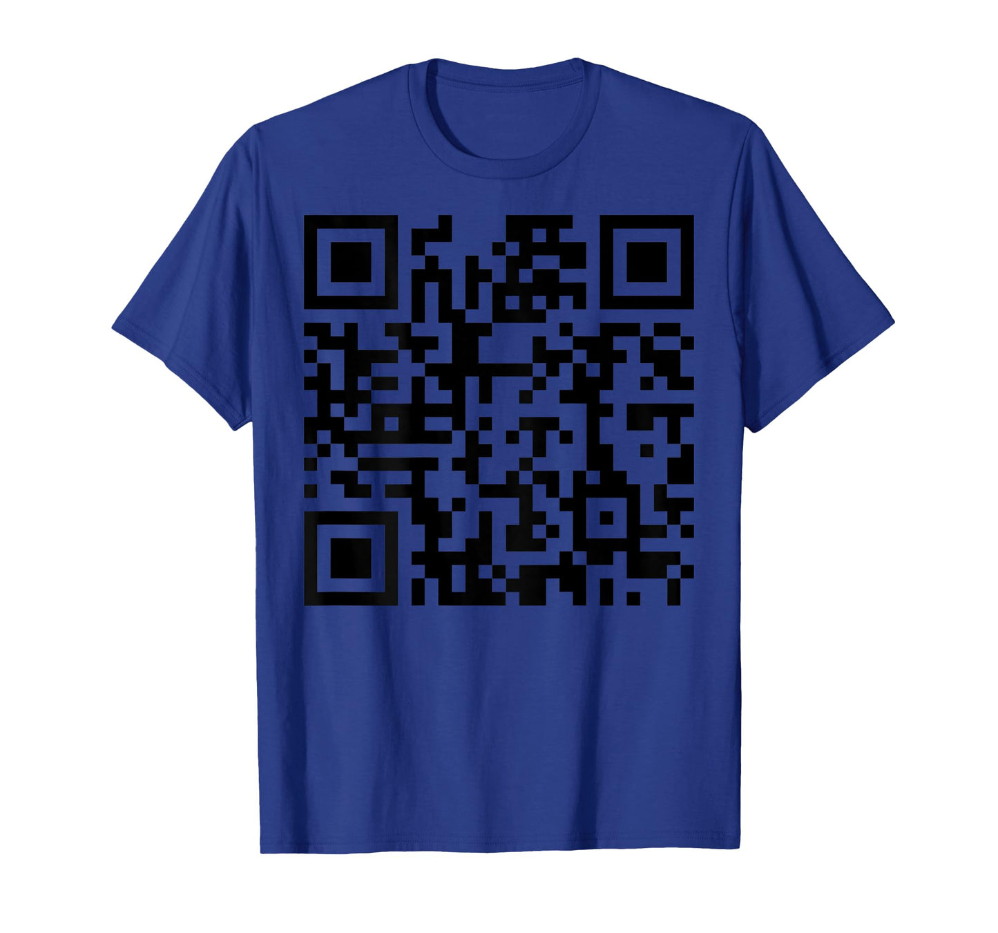 (On Back) Funny QR Fck You Code Middle Finger Saying Quote T-Shirt