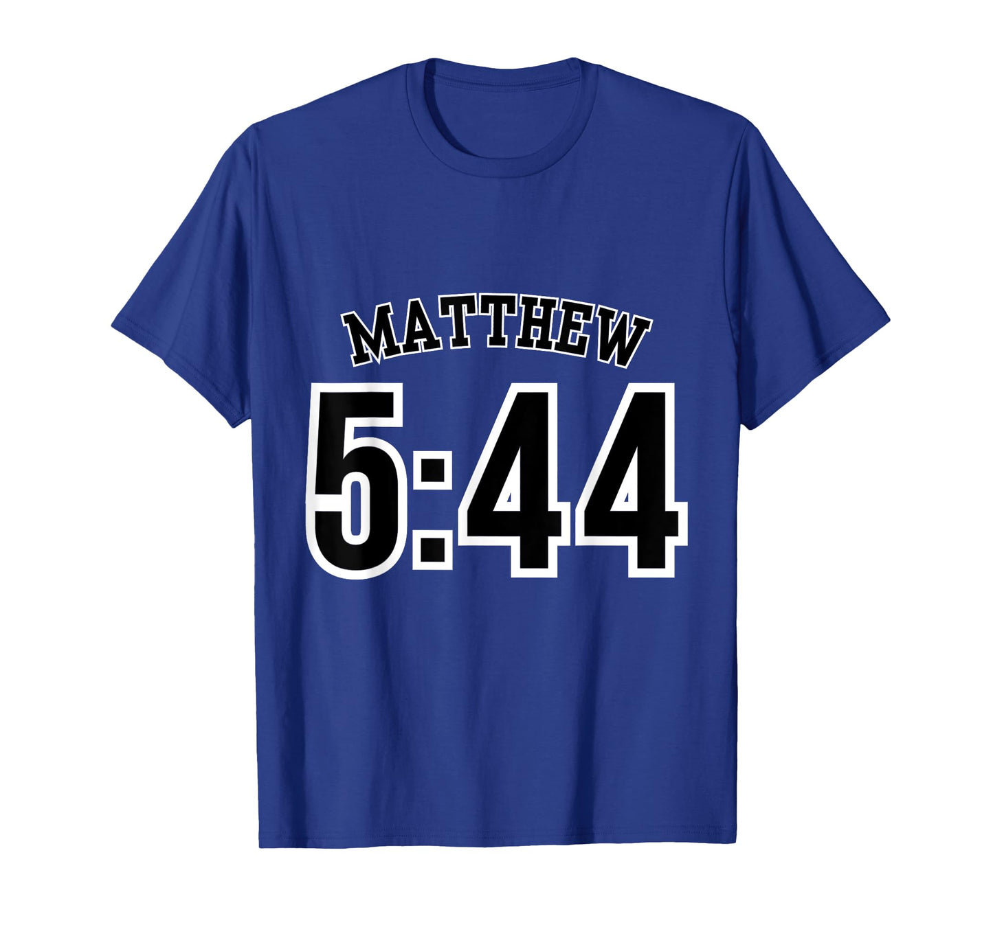 Matthew 5:44 Sports Jersey Christian Scripture Design T-Shirt