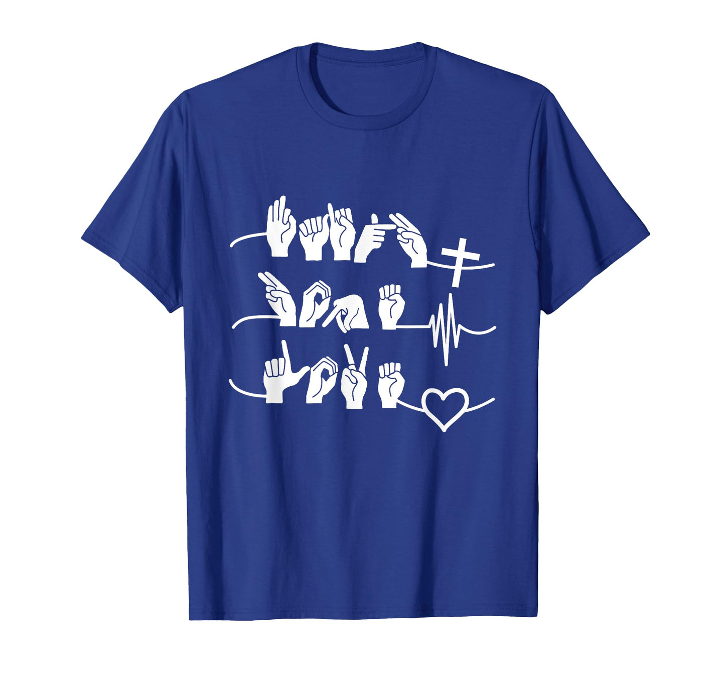 Faith Hope Love - Christ Religion Heartbeat T-Shirt