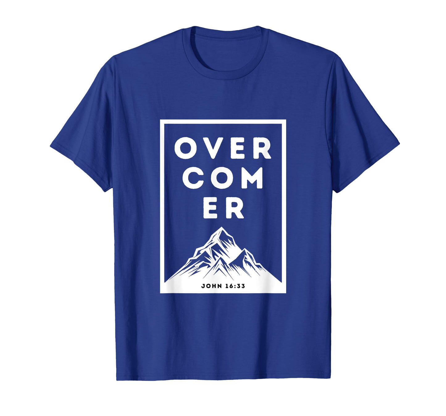 Overcomer Christian Faith John 16:33 Religious Bible T-Shirt