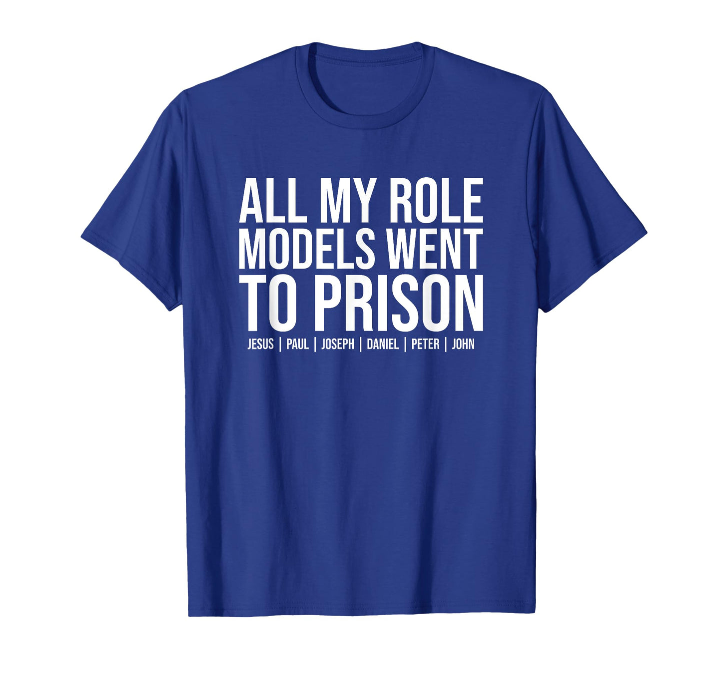 All My Role Models Went To Prison - Jesus Christian Faith T-Shirt