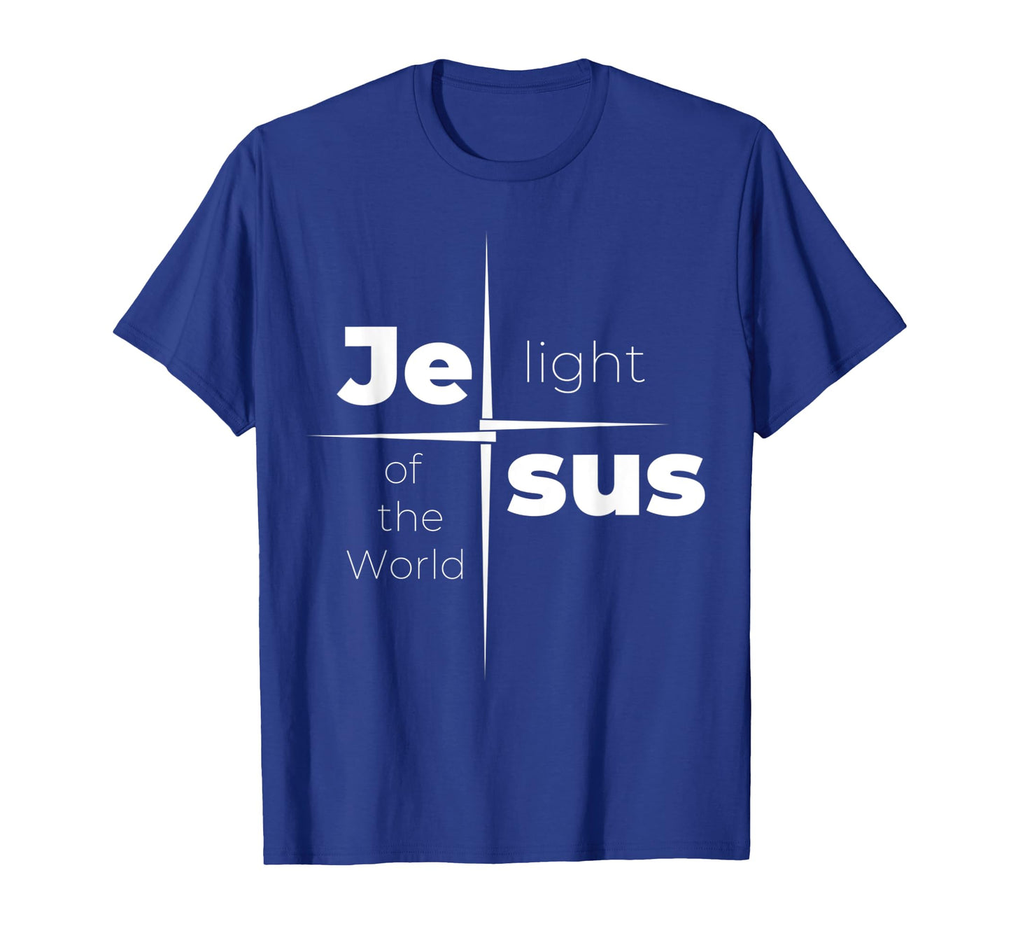 Funny Jesus Light Of The Word Simple Lettering T-Shirt