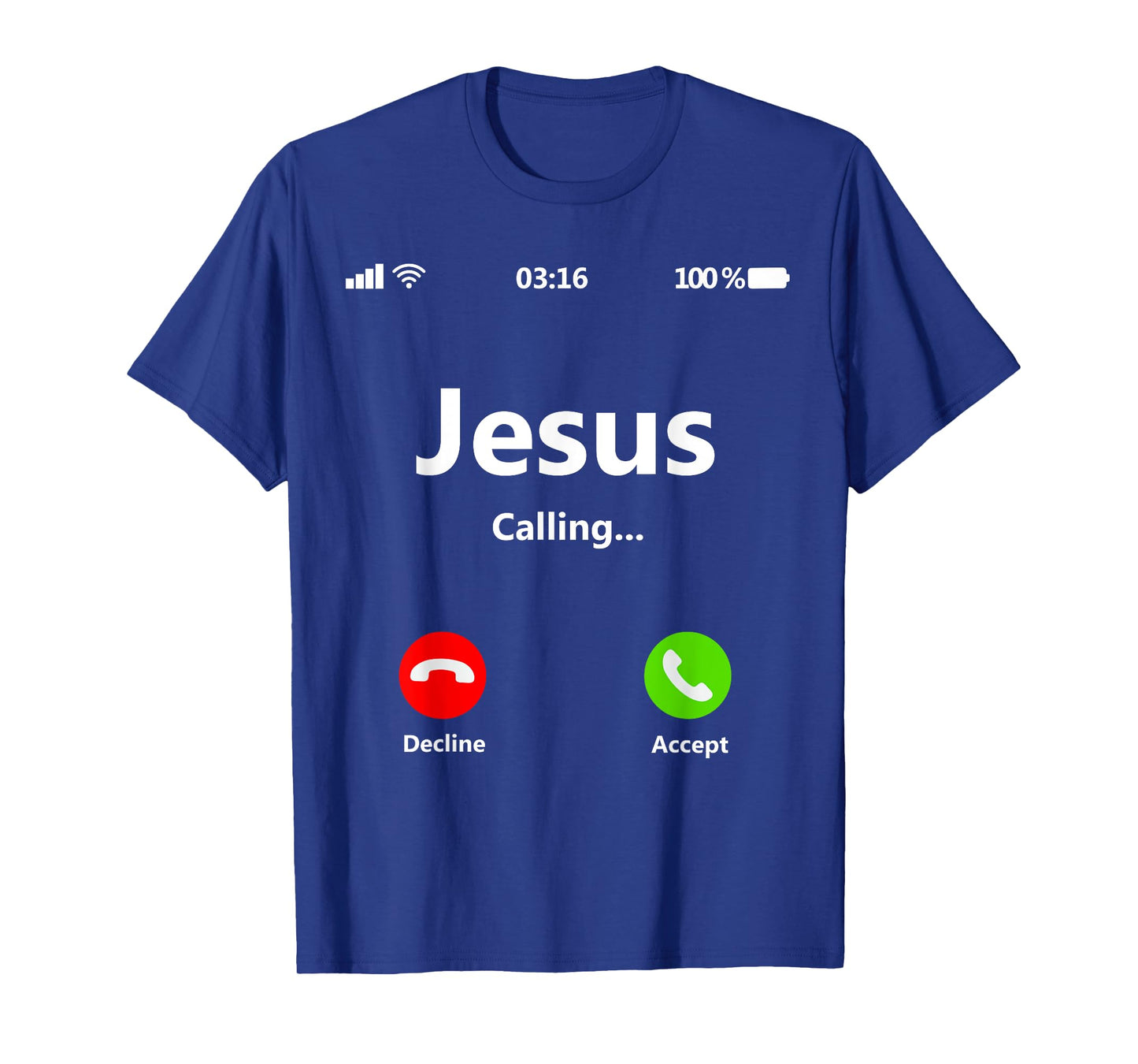 Jesus Is Calling Christian T Shirt Christmas Xmas T-Shirt