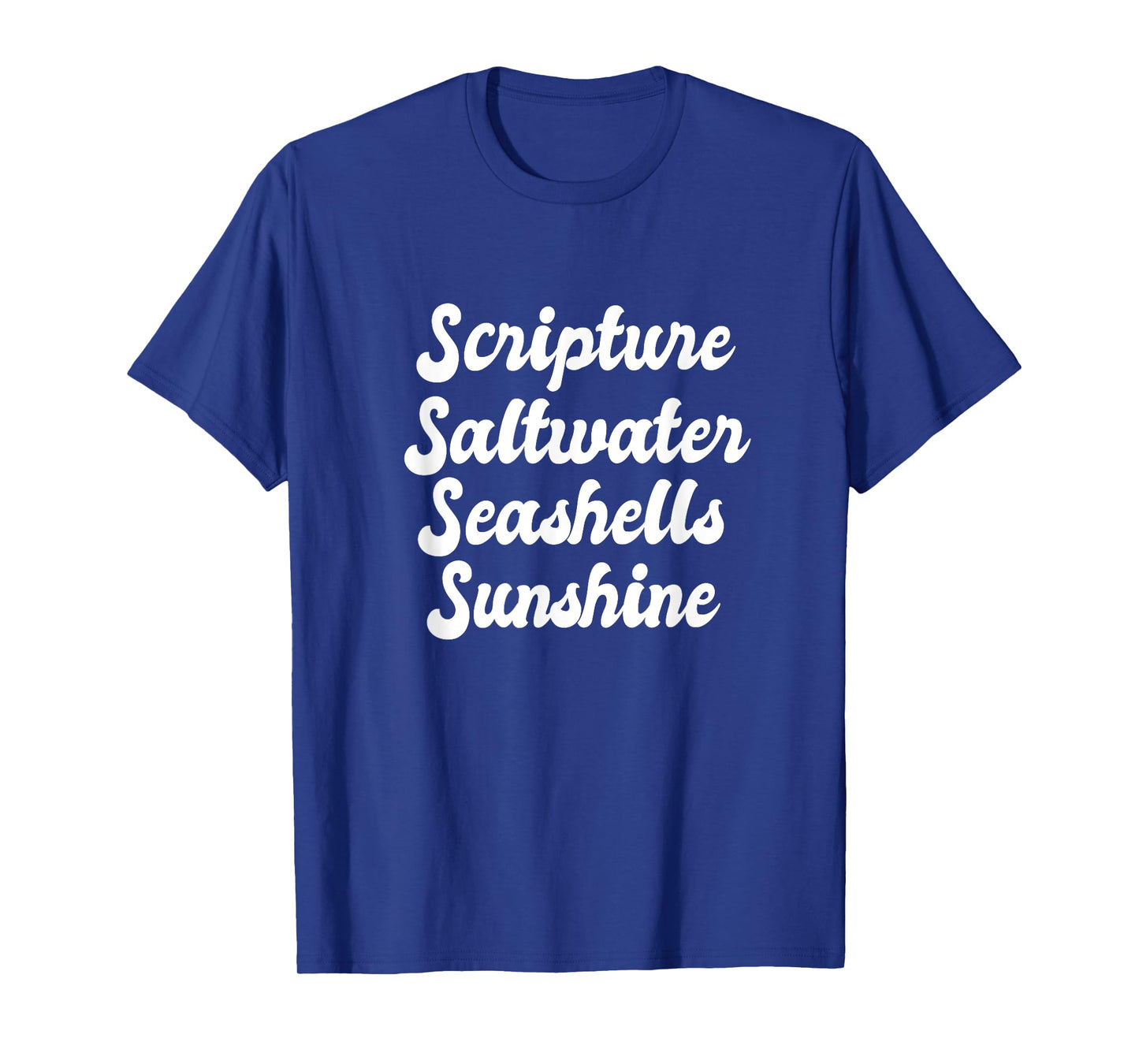 Scripture Saltwater Seashells Sunshine Beach Church Retreat T-Shirt