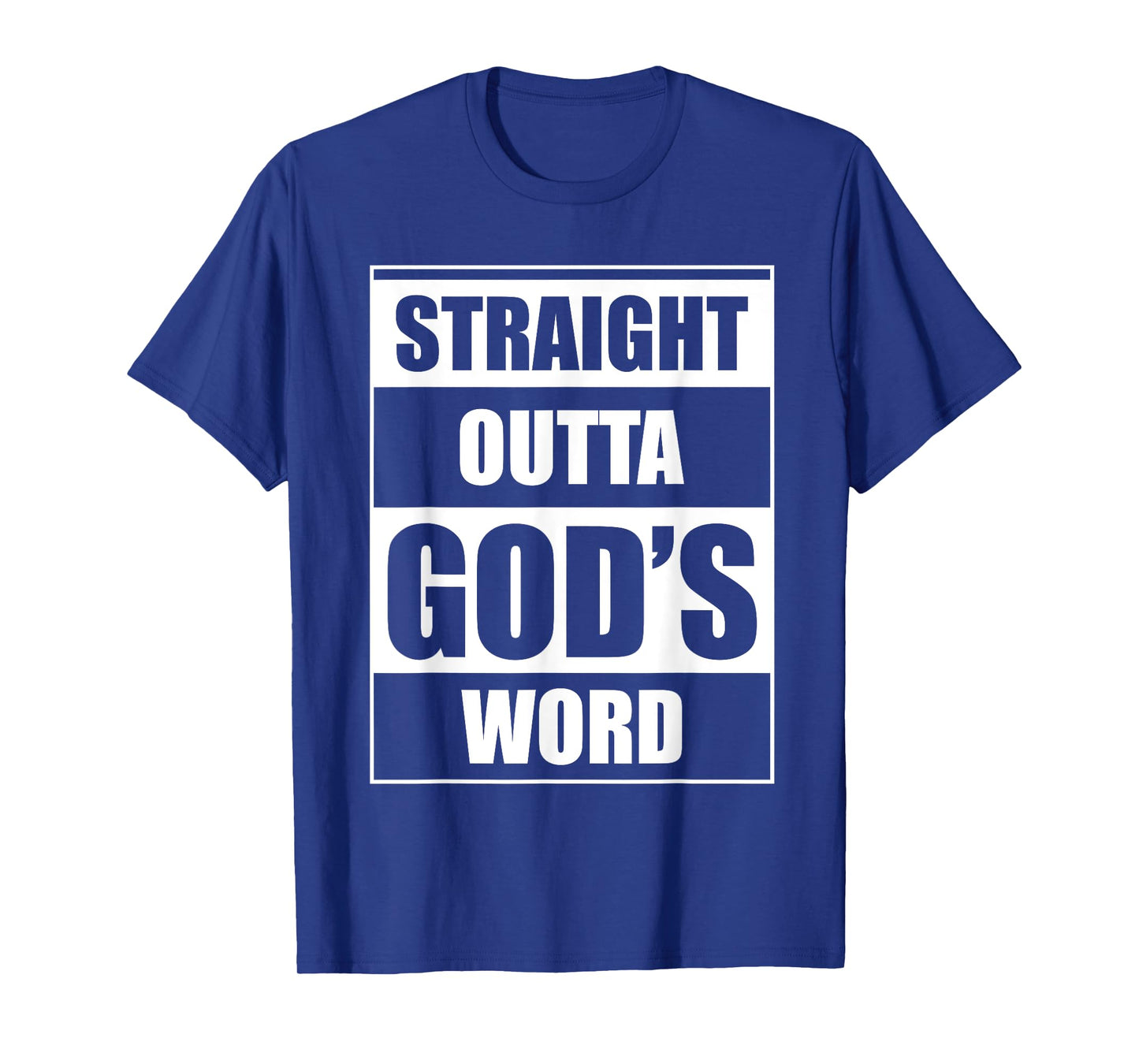 Straight Outta Gods Word Funny Religion Jesus Christian T-Shirt
