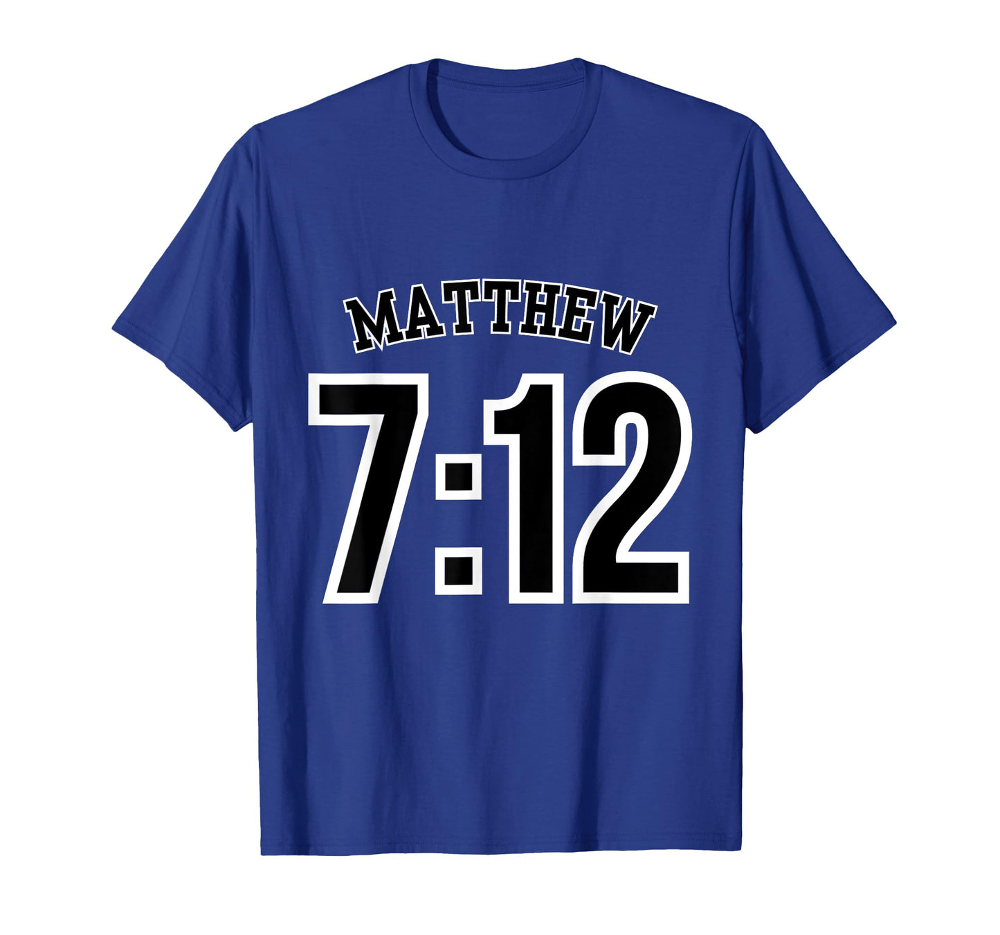 Matthew 7:12 Sports Jersey Christian Scripture Design T-Shirt