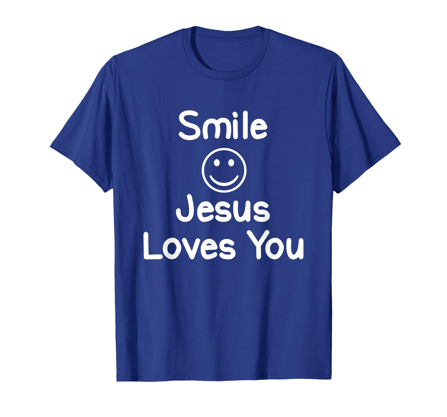 Inspirational Smile Jesus Loves You T-shirt. Faith Tee T-Shirt