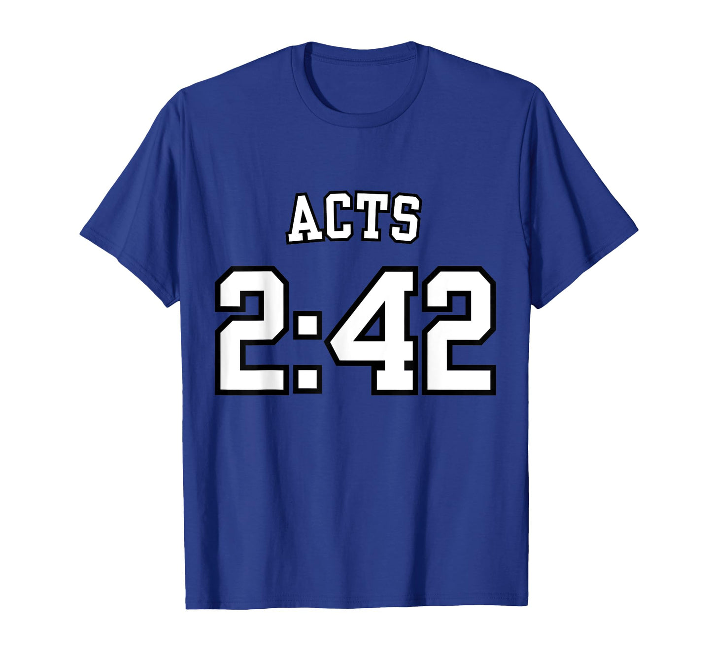 Acts 2:42 Sports Jersey Christian Scripture Design T-Shirt