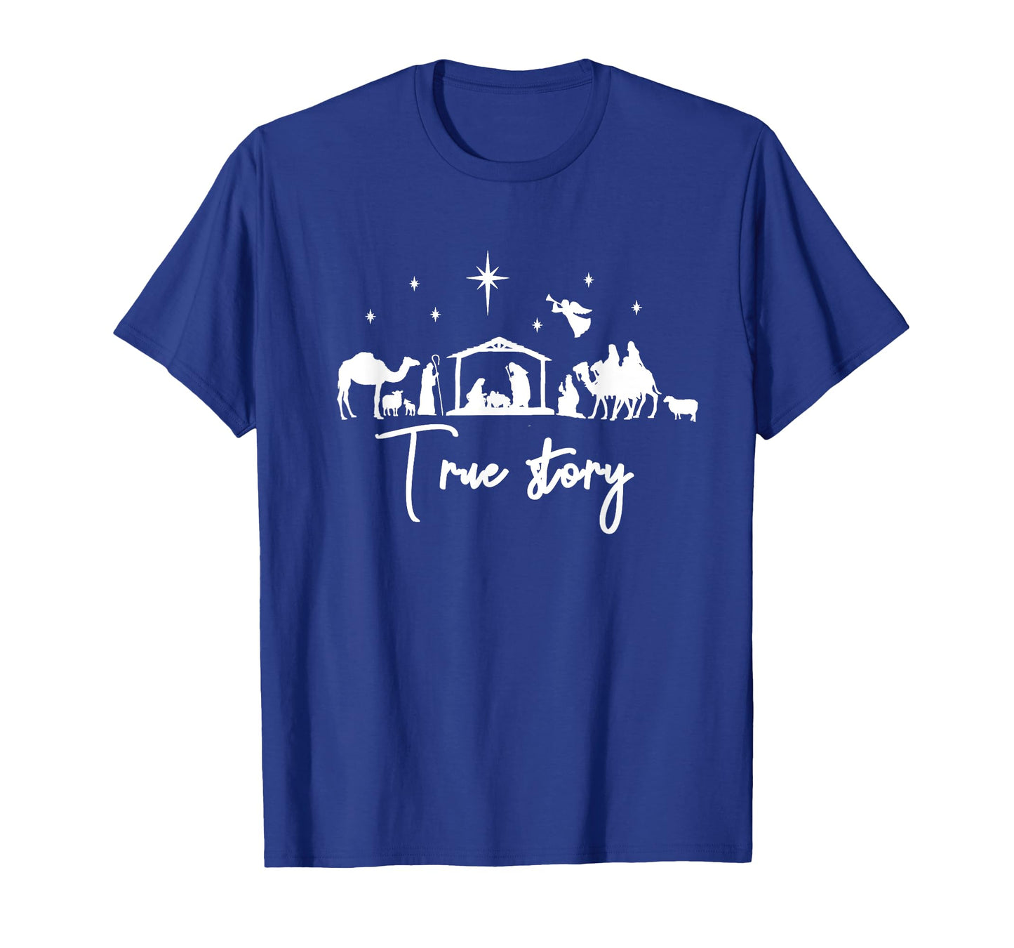 True Story Nativity Christmas Baby Jesus Manger Catholic T-Shirt