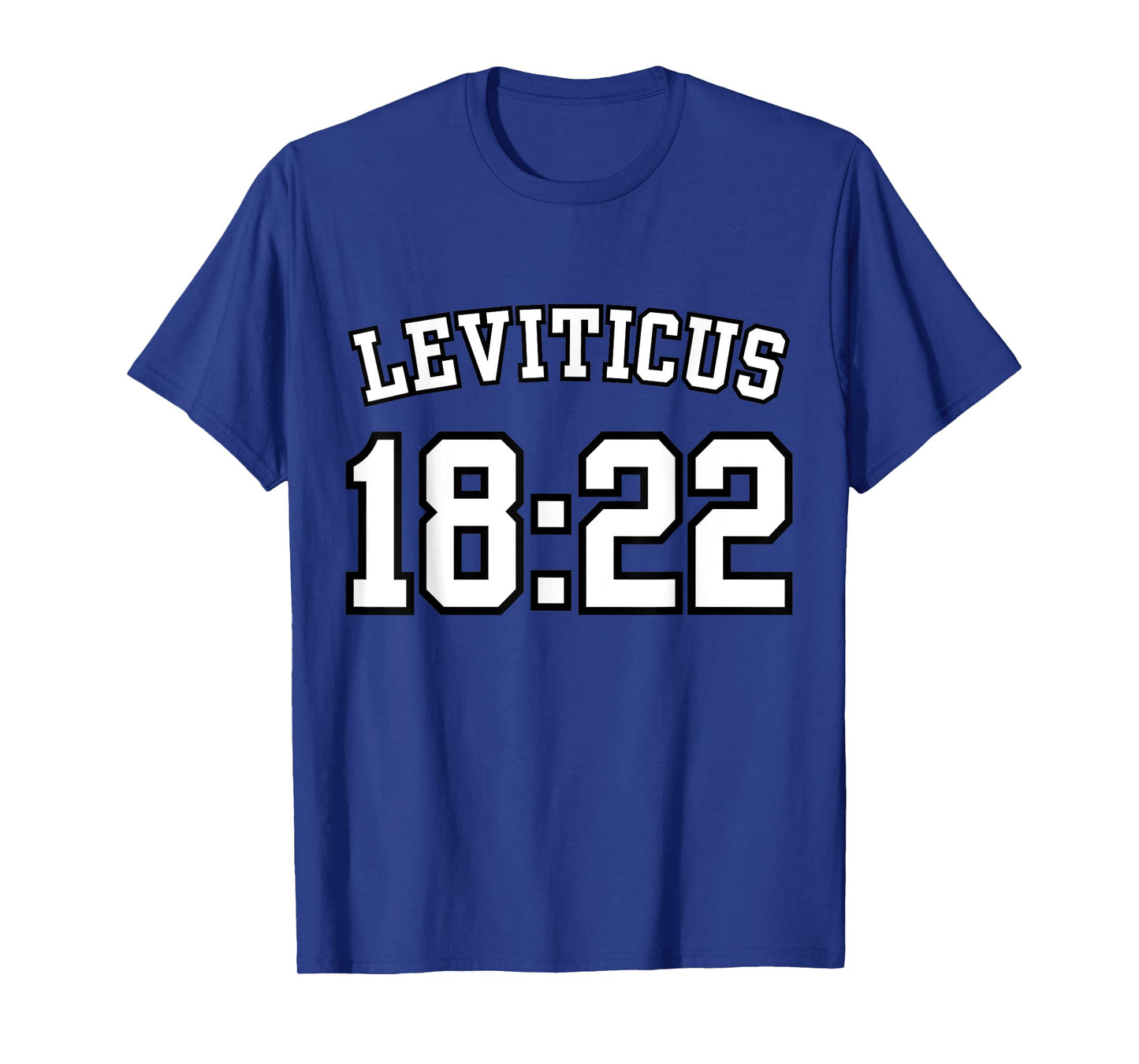 Leviticus 18:22 Sports Jersey Christian Scripture Design T-Shirt