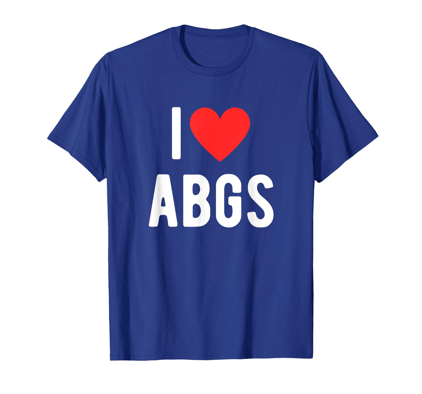 I Love ABGS Cute Heart Graphic Valentines Day T-Shirt