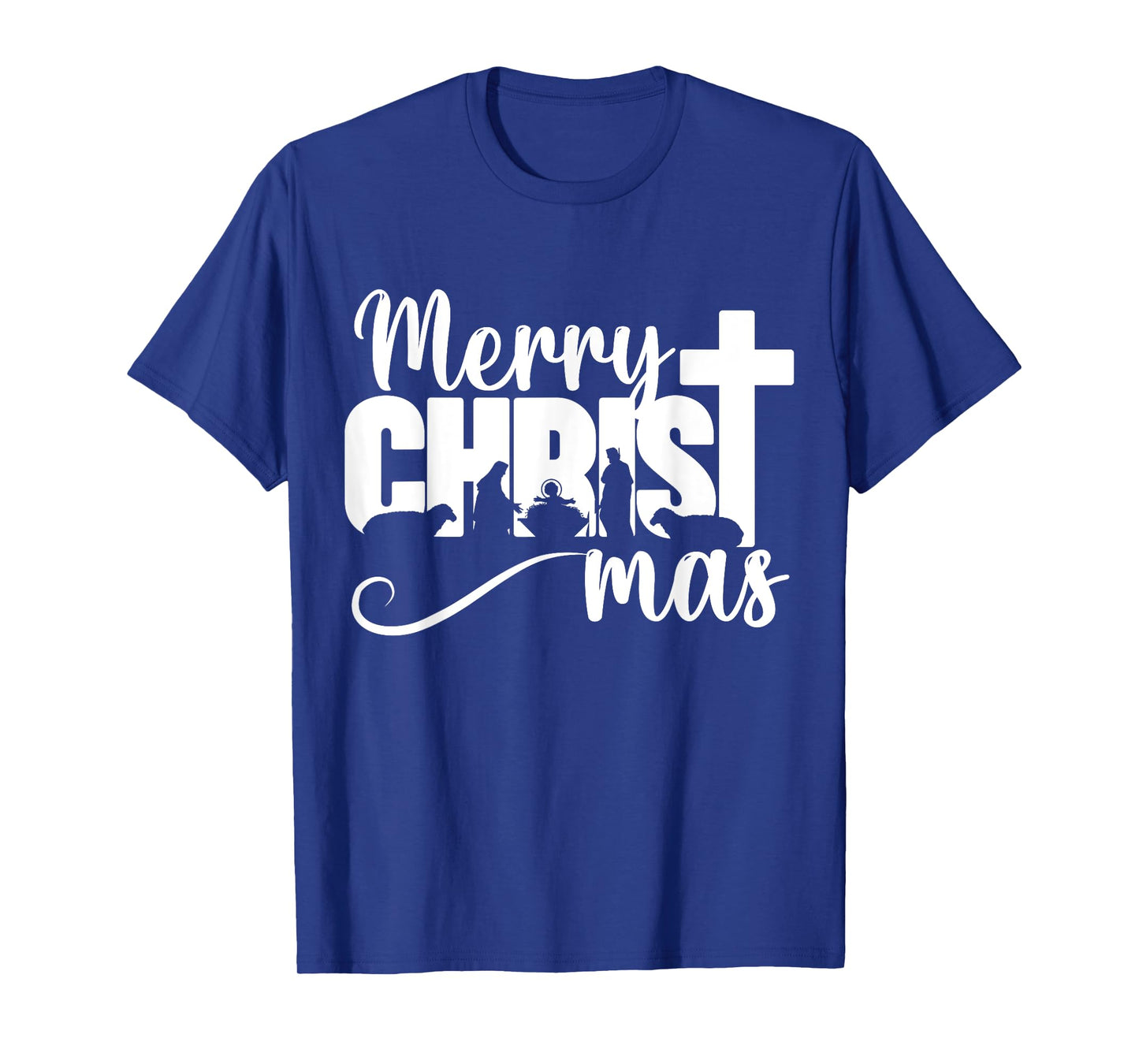 Merry Christ Mas Christian Christmas Jesus Christmas Family T-Shirt