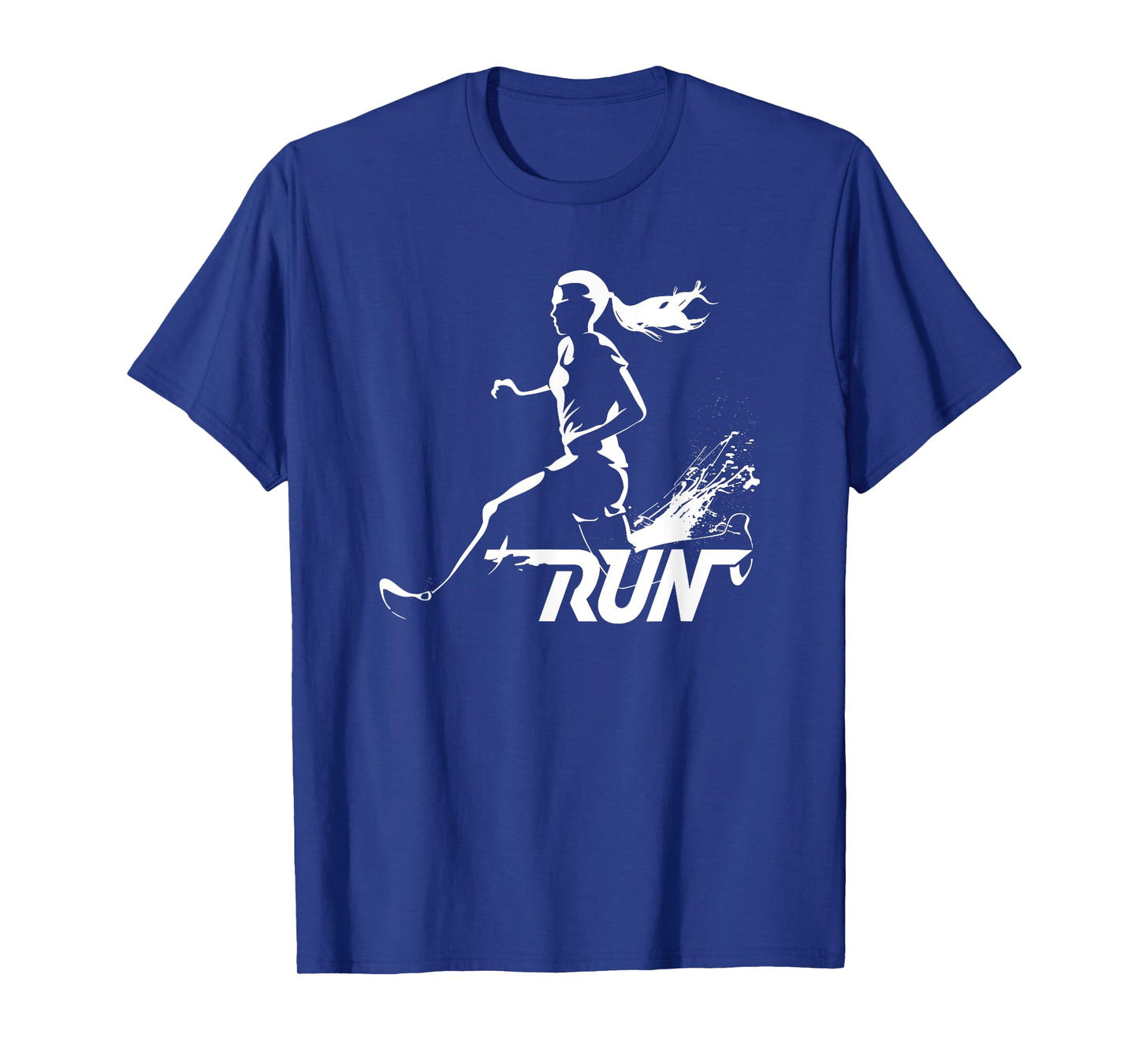 Empowering Female Runner Graphic Art Run T-Shirt