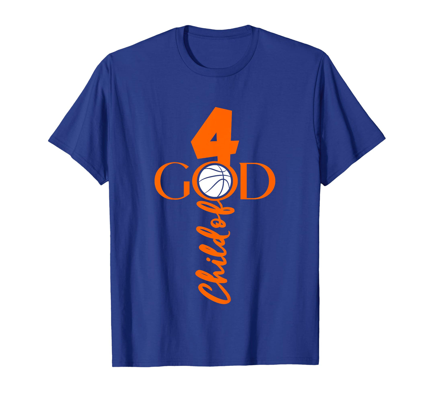 JESUS 4 YEARS CHILD OF GOD BASKETBALL 4th BIRTHDAY T-Shirt
