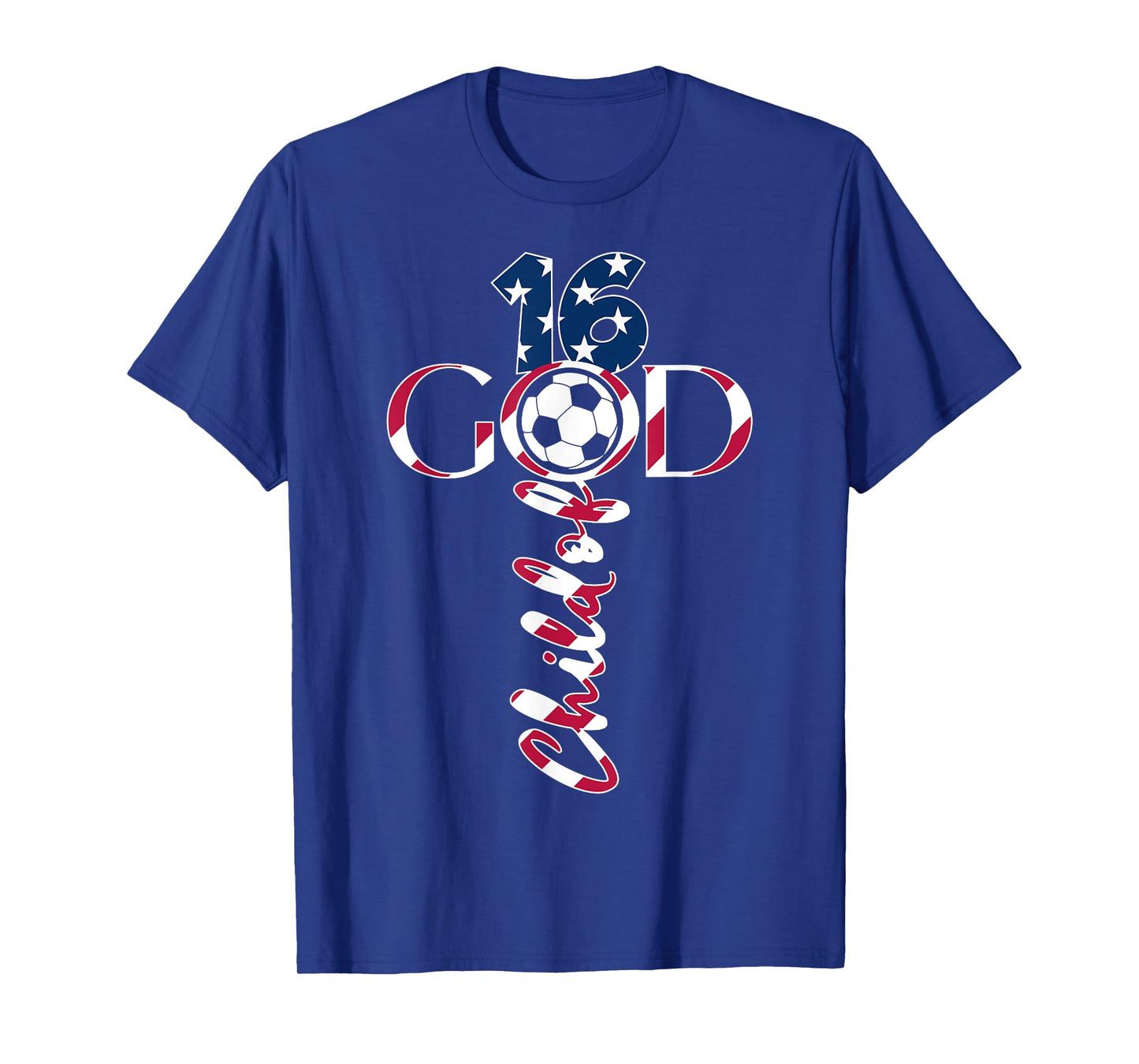 JESUS 16 YEARS CHILD OF GOD SOCCER 16TH BIRTHDAY T-Shirt