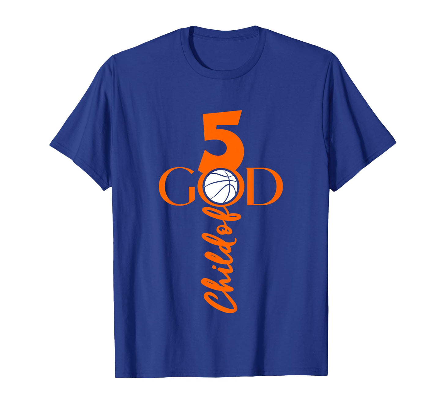 JESUS 5 YEARS CHILD OF GOD BASKETBALL 5TH BIRTHDAY T-Shirt