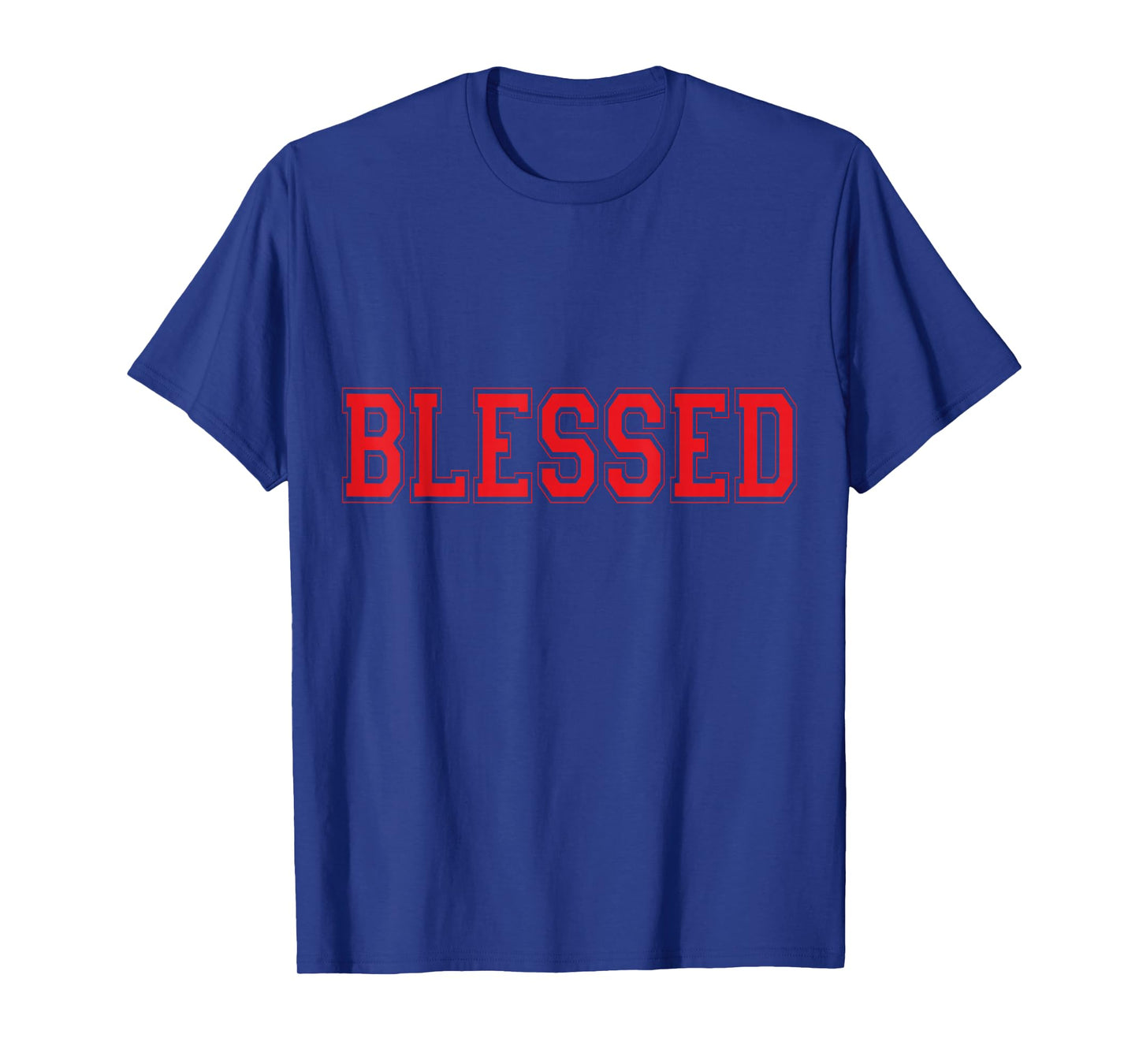 Christian T Shirts Blessed (Red) T-Shirt