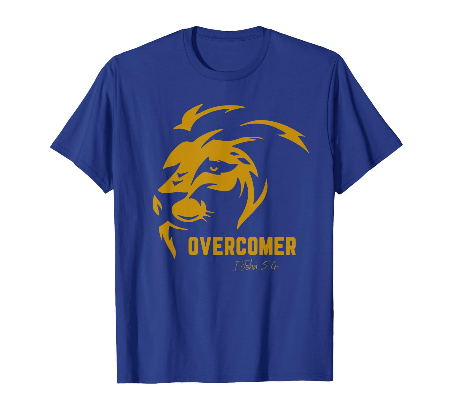 Christian Faith Overcomer Motivational Jesus Lion of Judah T-Shirt