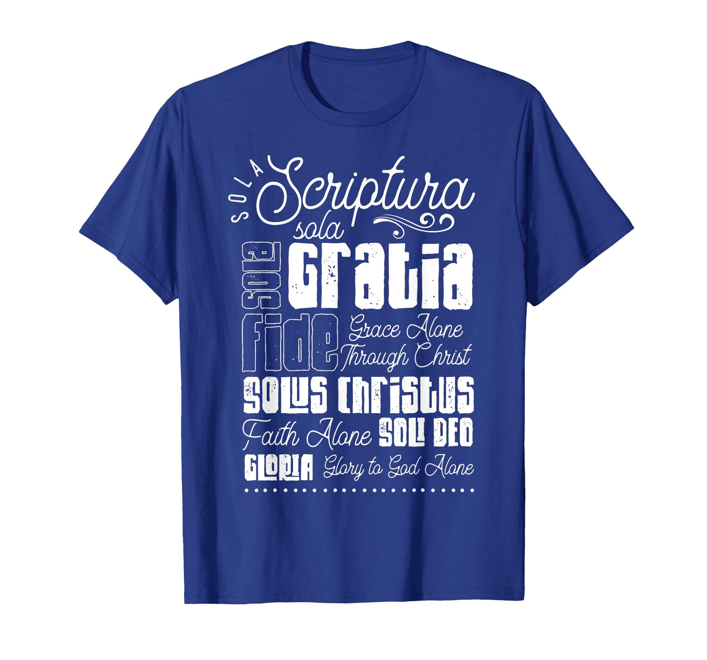 Sola Scriptura Protestant Christian Reformation 5 Solas T-Shirt