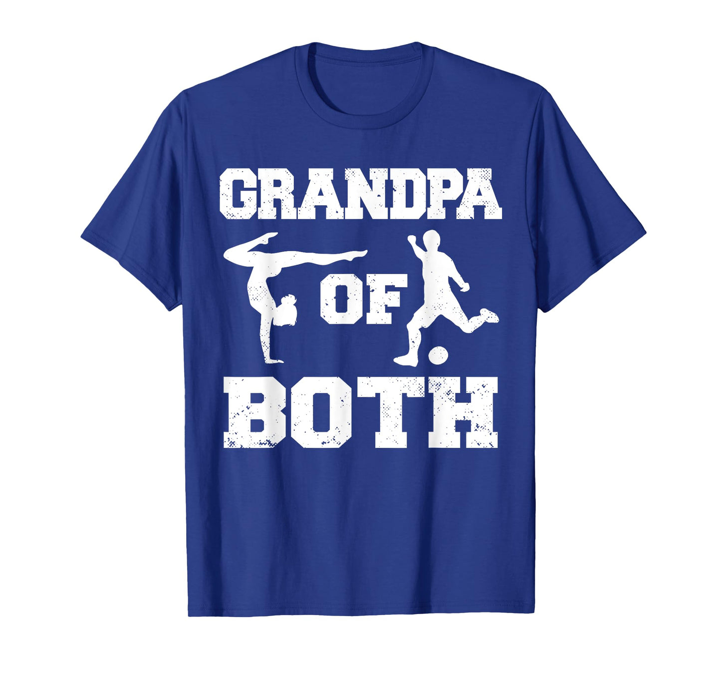 Grandpa Of Both Funny Soccer and Gymnastics Grandpa T-Shirt