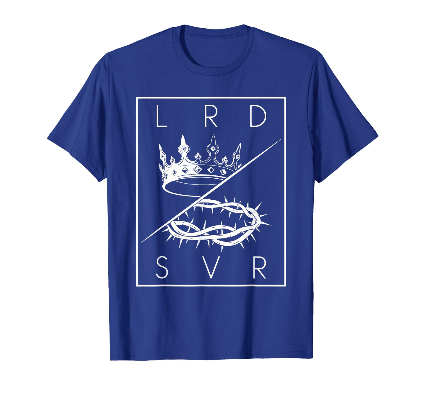 Crown Thorn Monochrome LRD SVR Symbolic Religious Art T-Shirt