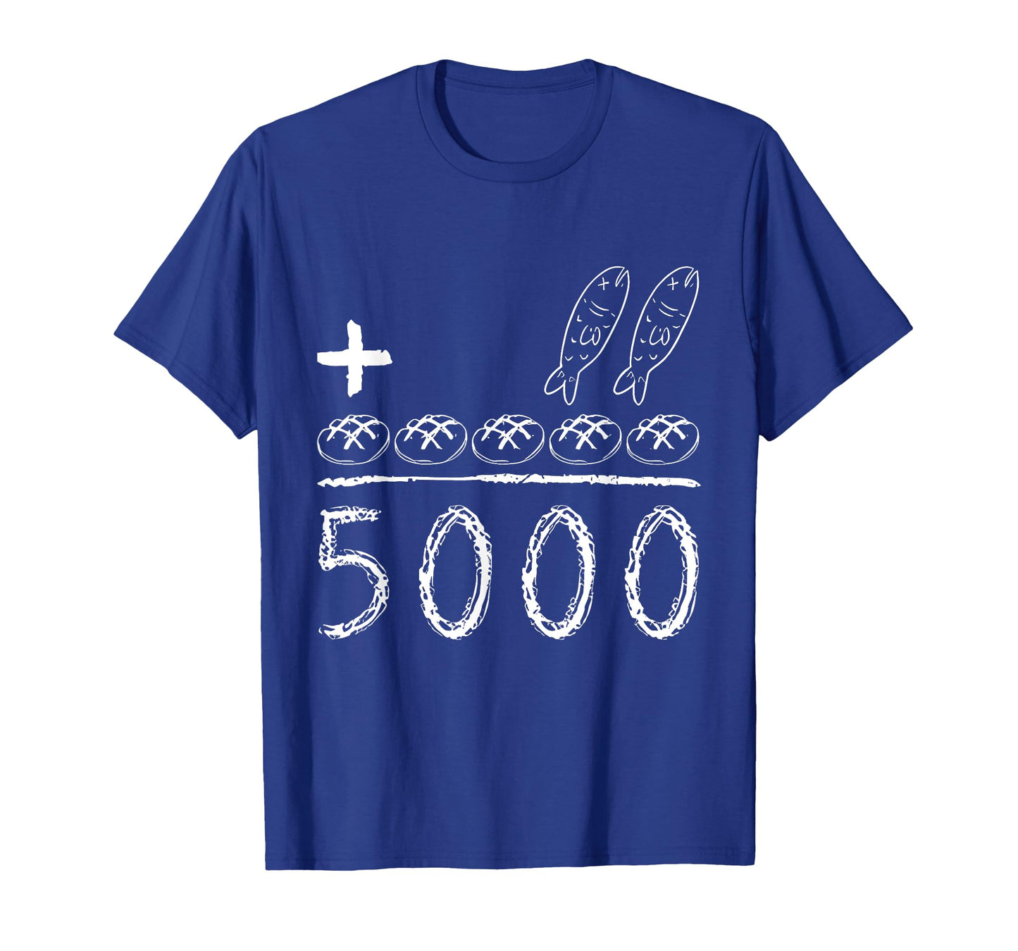 2 Fishes 5 Loaves of Bread Miracle Feeding 5000 Jesus T-Shirt