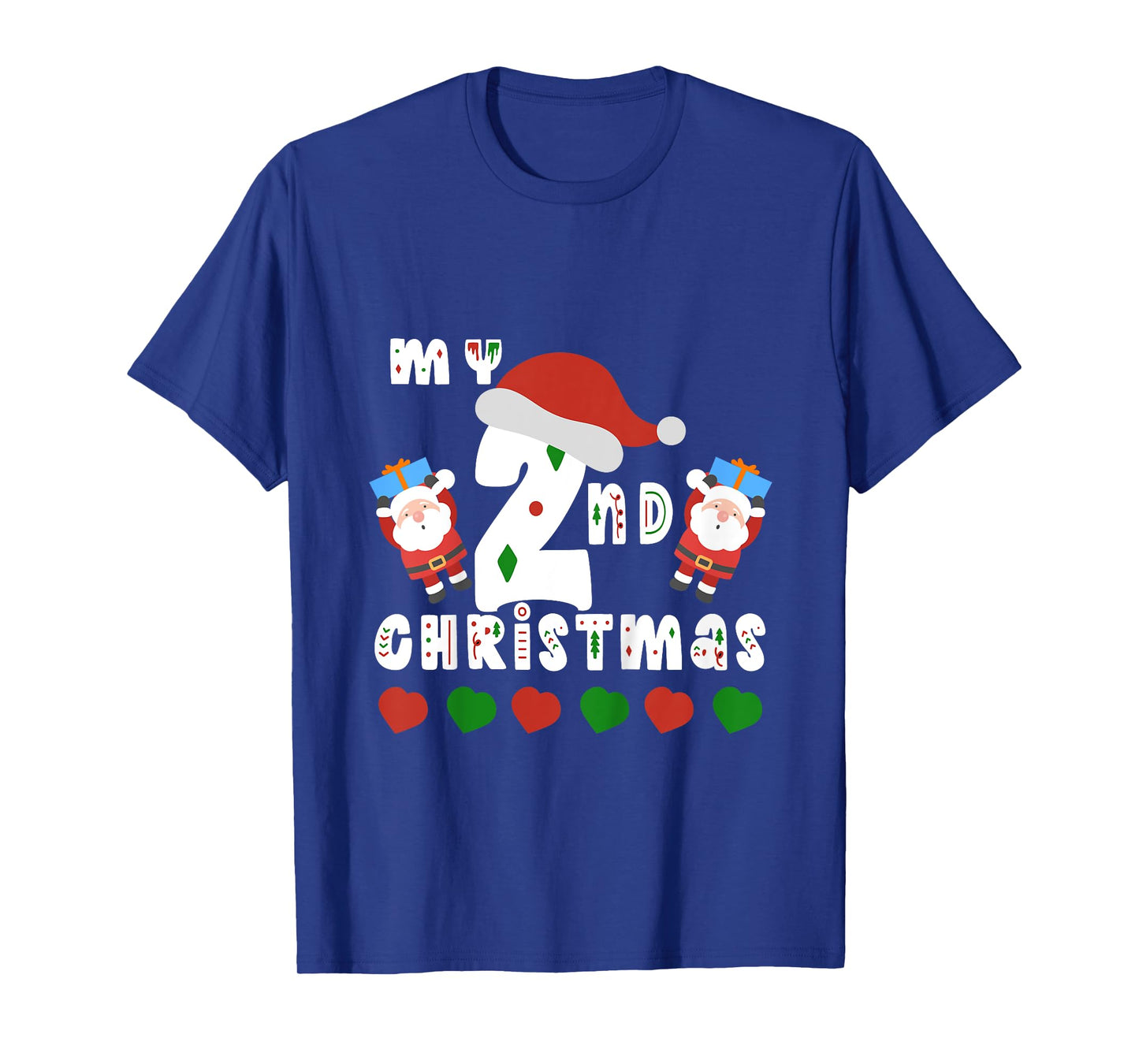 Kids My Second Christmas Baby Child 2nd Xmas Gift Idea Kids T-Shirt