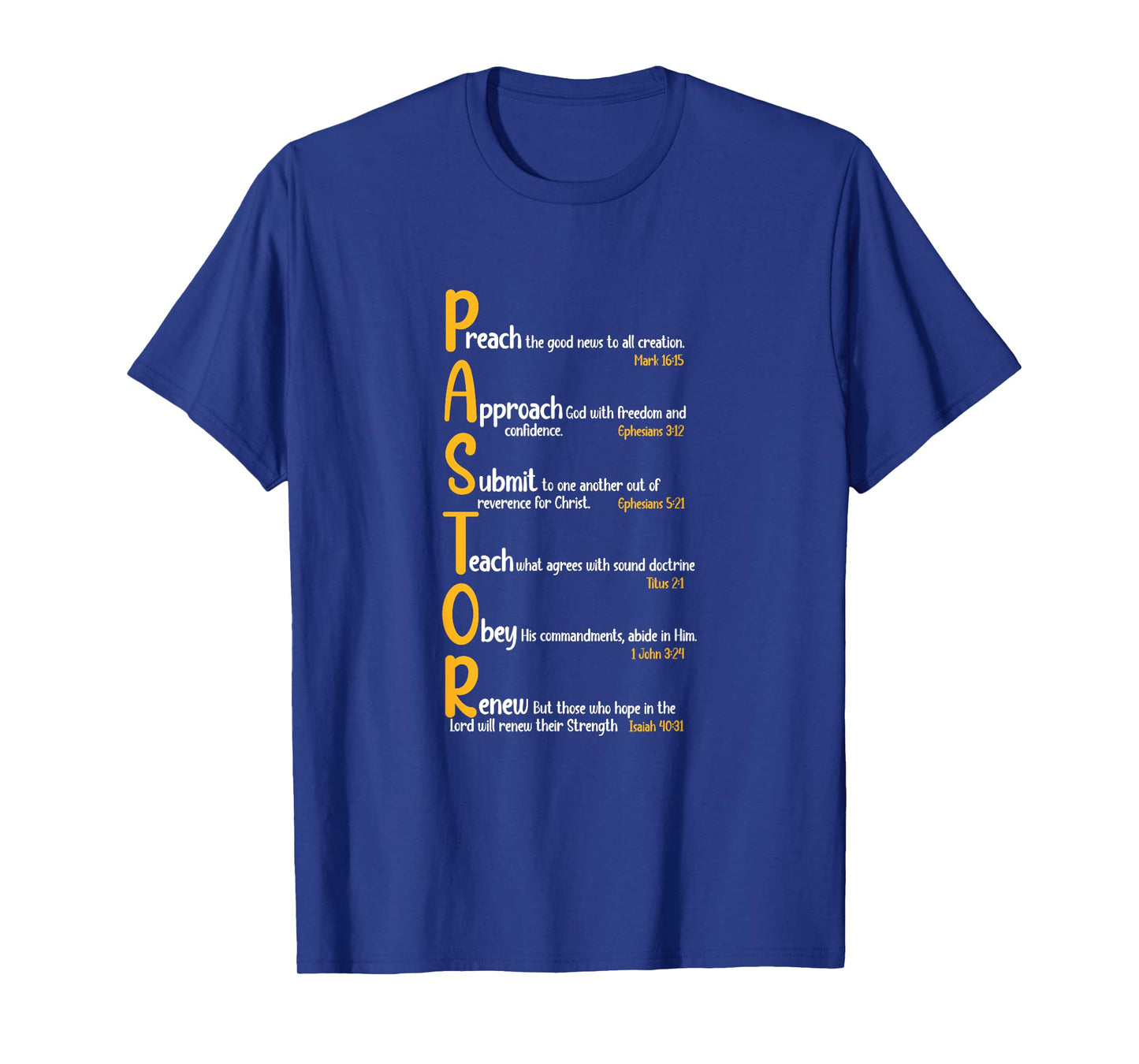Pastor Preacher Minister Clergy Bible Verse Definition T-Shirt