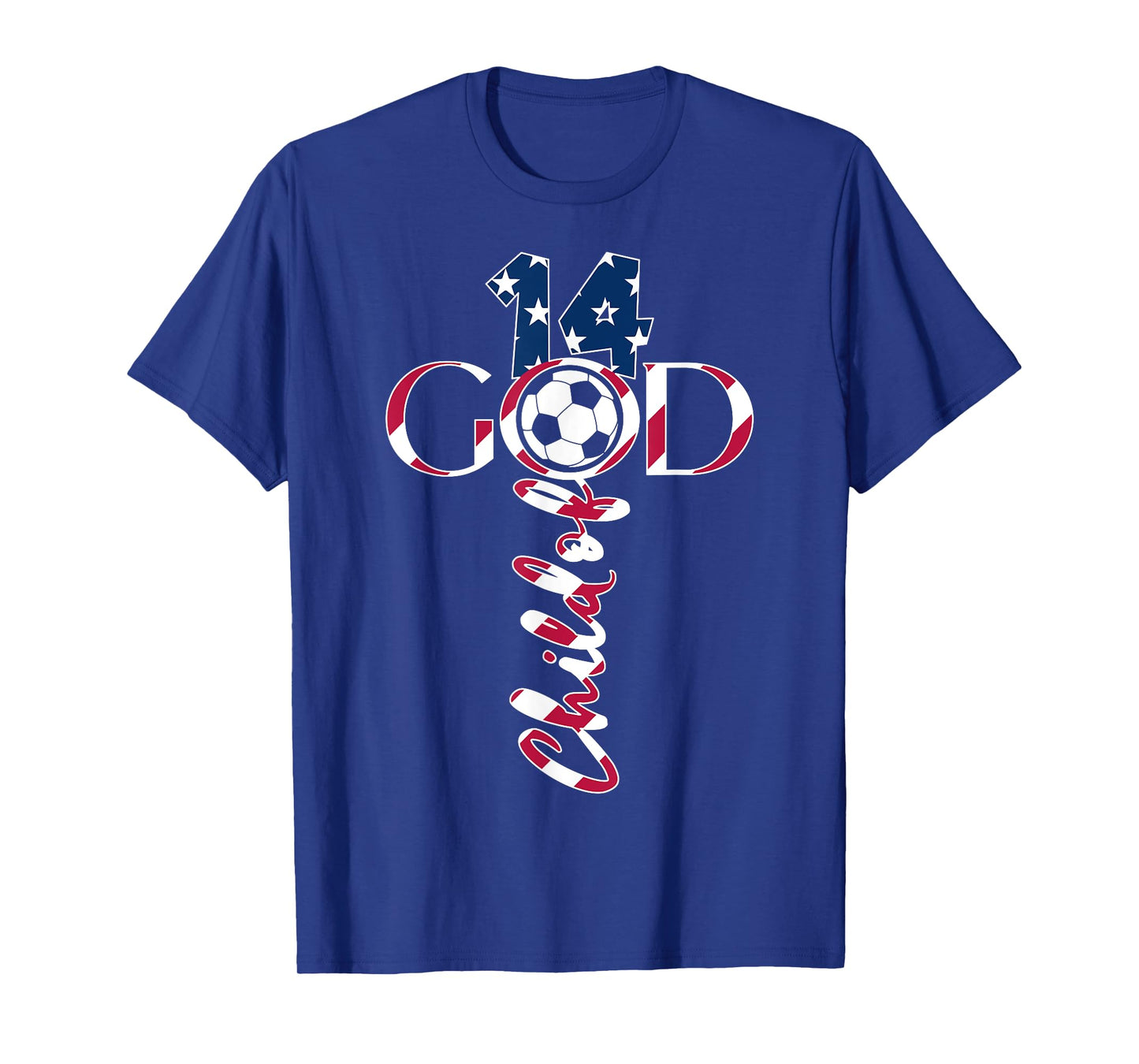 JESUS 14 YEARS CHILD OF GOD SOCCER 14TH BIRTHDAY T-Shirt