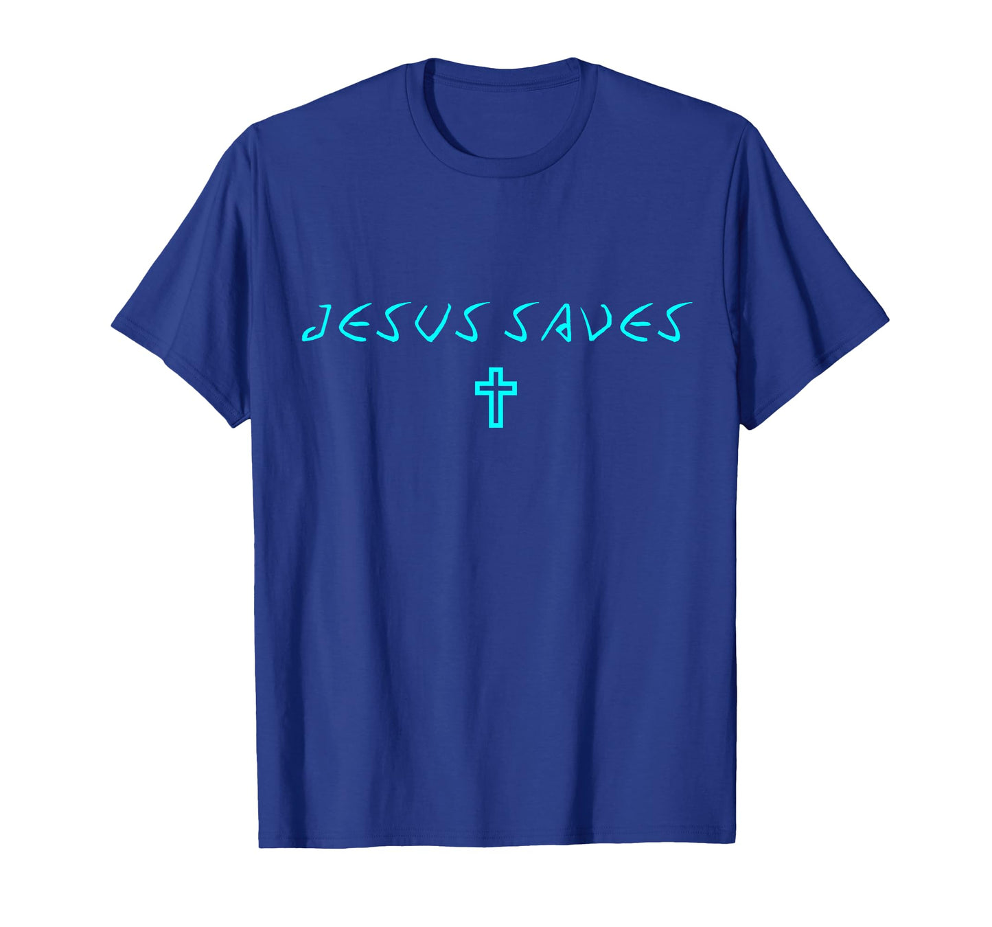 Jesus Saves Cross Subtle Christian Minimal Faith Quote T-Shirt