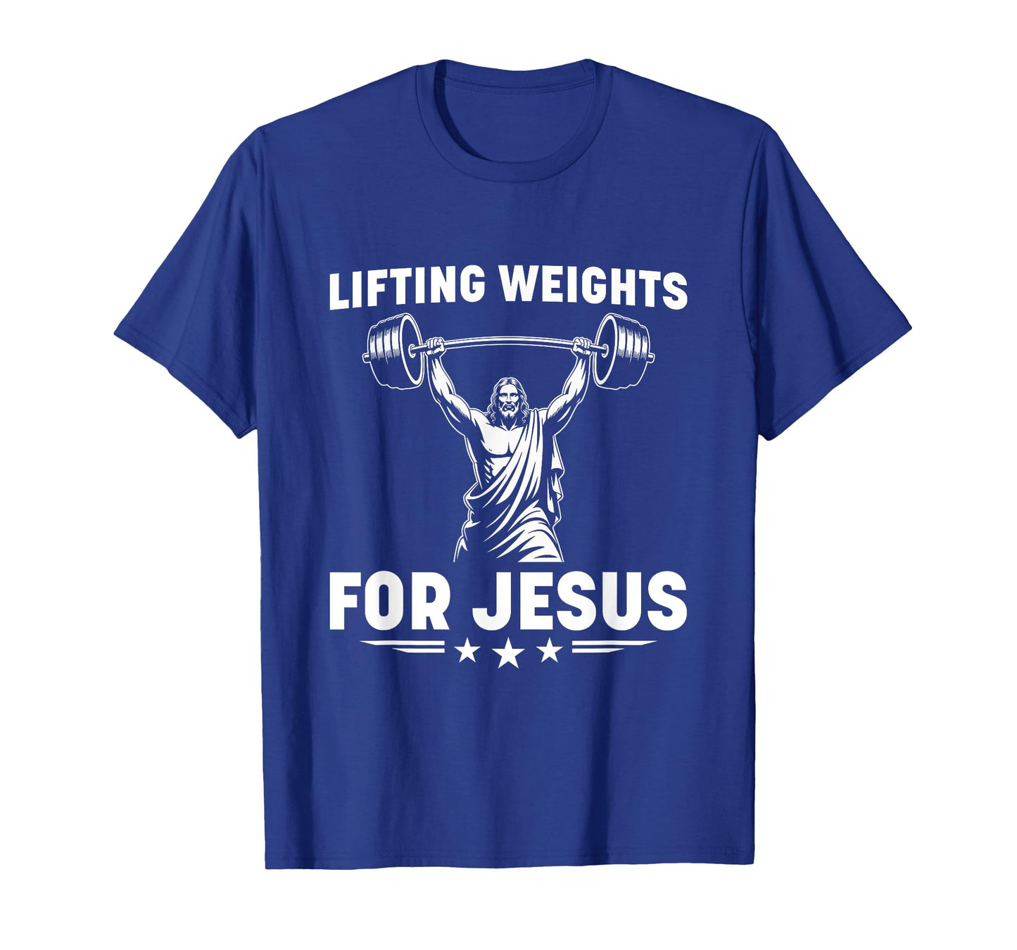 Christian Workout Lifting Weights For Jesus T-Shirt